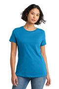 District Women's Perfect Weight Tee. DM104L - Bright Turquoise - front