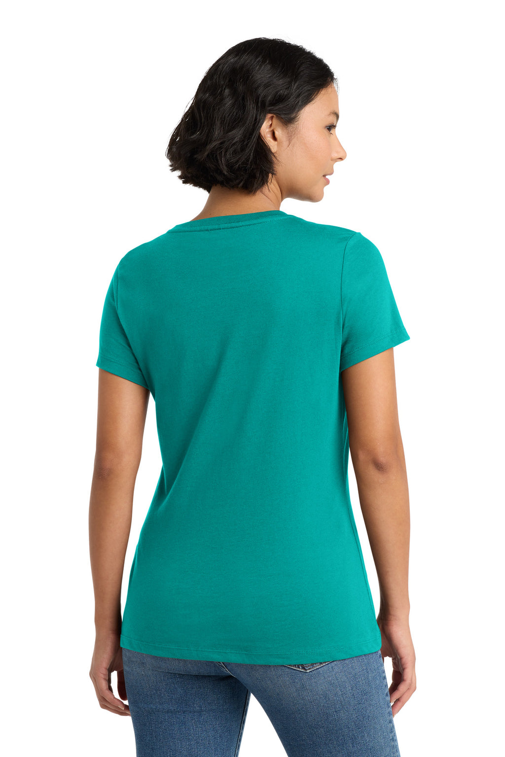 District Women's Perfect Weight Tee. DM104L - Jade - back