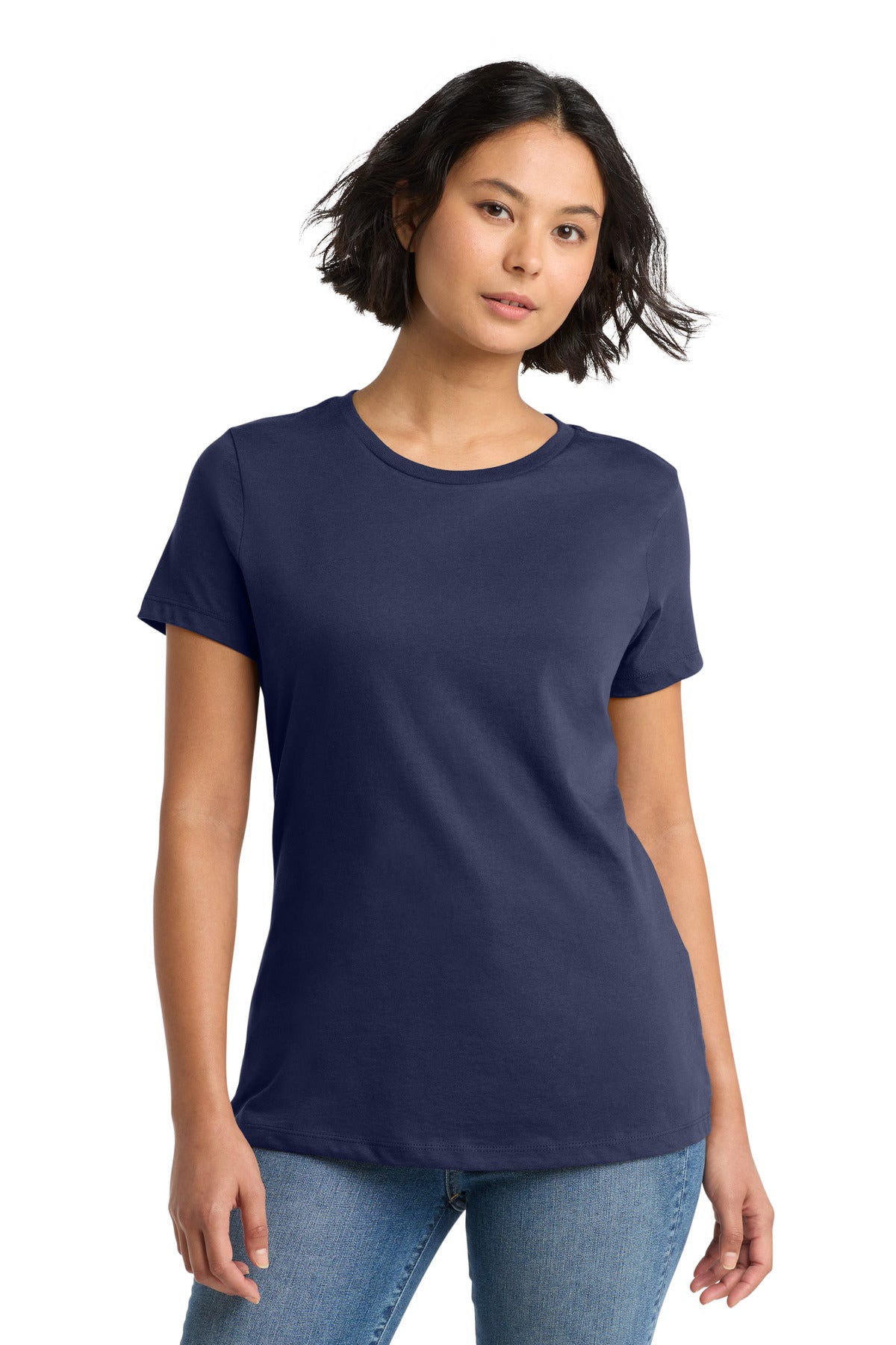 District Women's Perfect Weight Tee. DM104L - Tanzanite - front