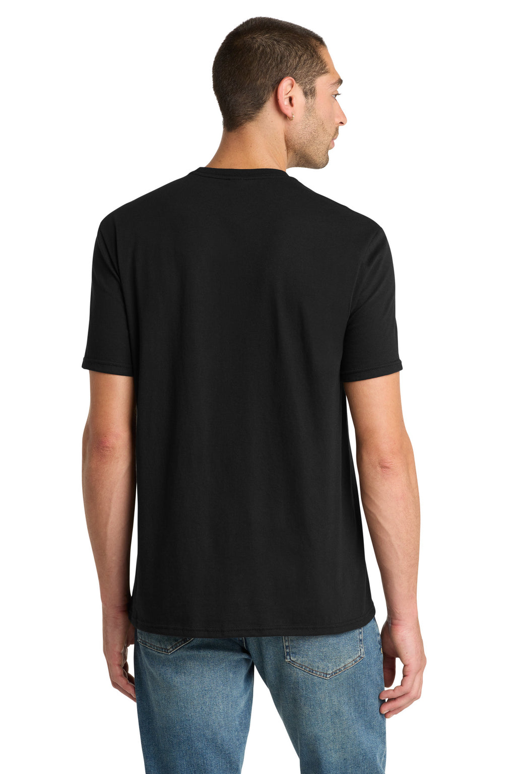 District Perfect Blend CVC Tee. DM108 - Black - back