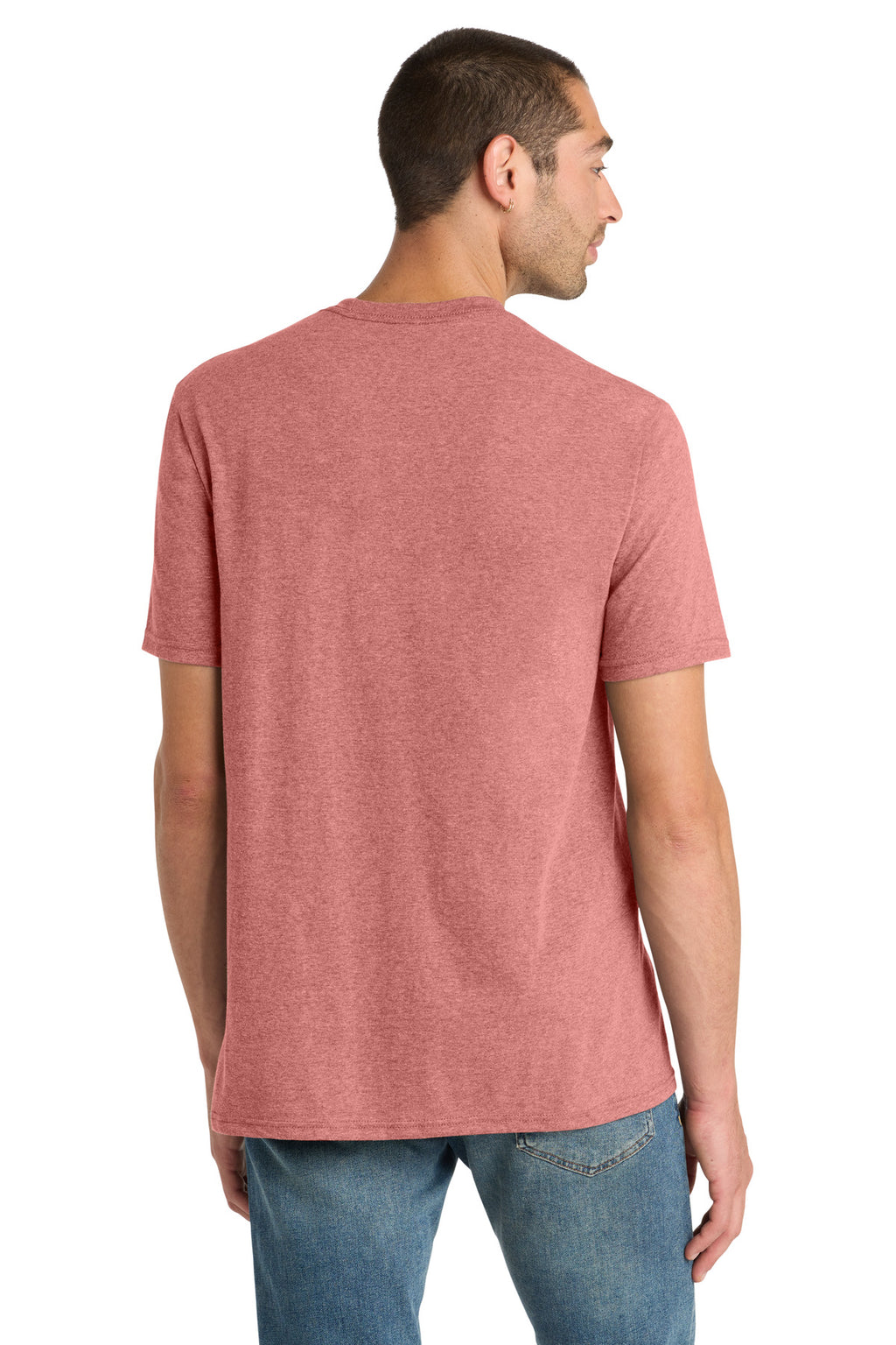 District Perfect Blend CVC Tee. DM108 - Blush Frost - back