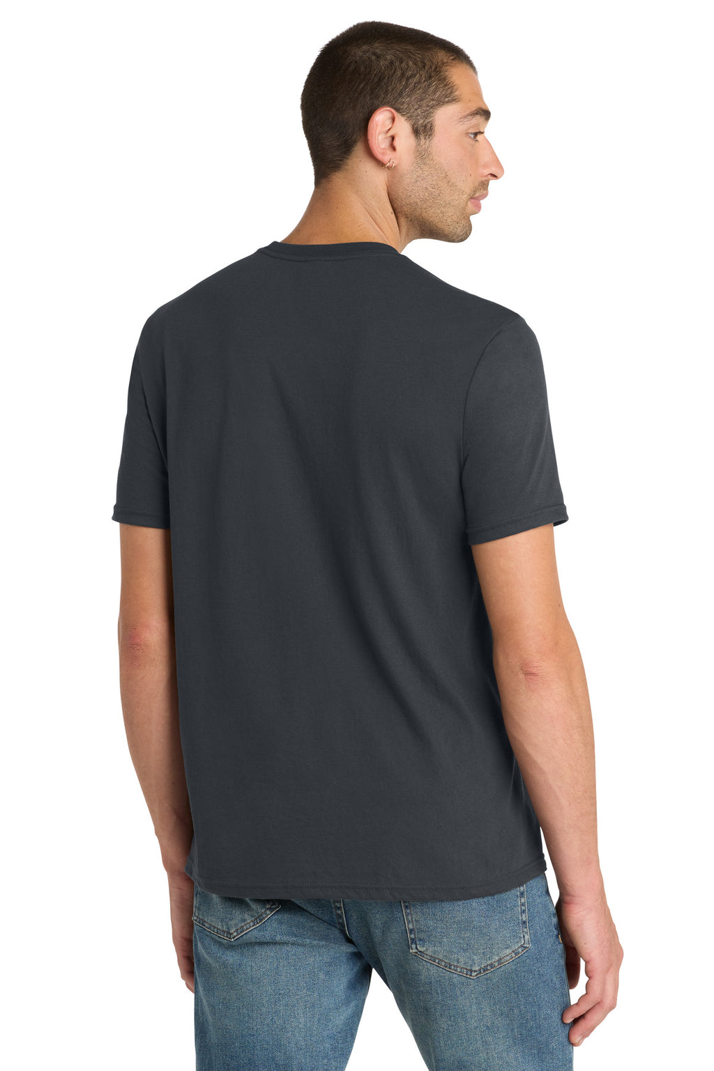 District Perfect Blend CVC Tee. DM108 - Charcoal - back