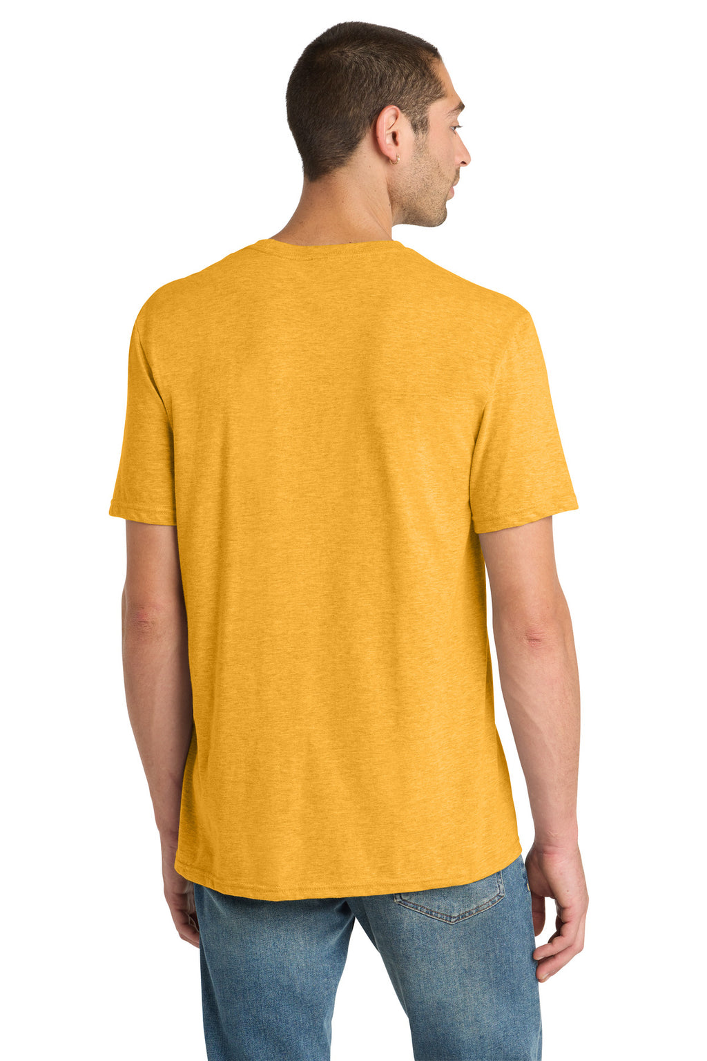 District Perfect Blend CVC Tee. DM108 - Gold Heather - back