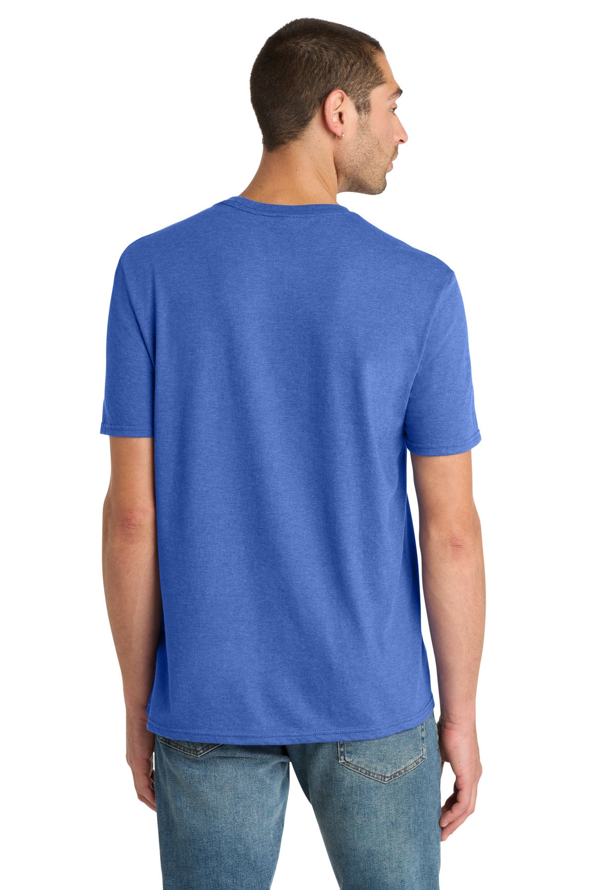 District Perfect Blend CVC Tee. DM108 - Royal Frost - back