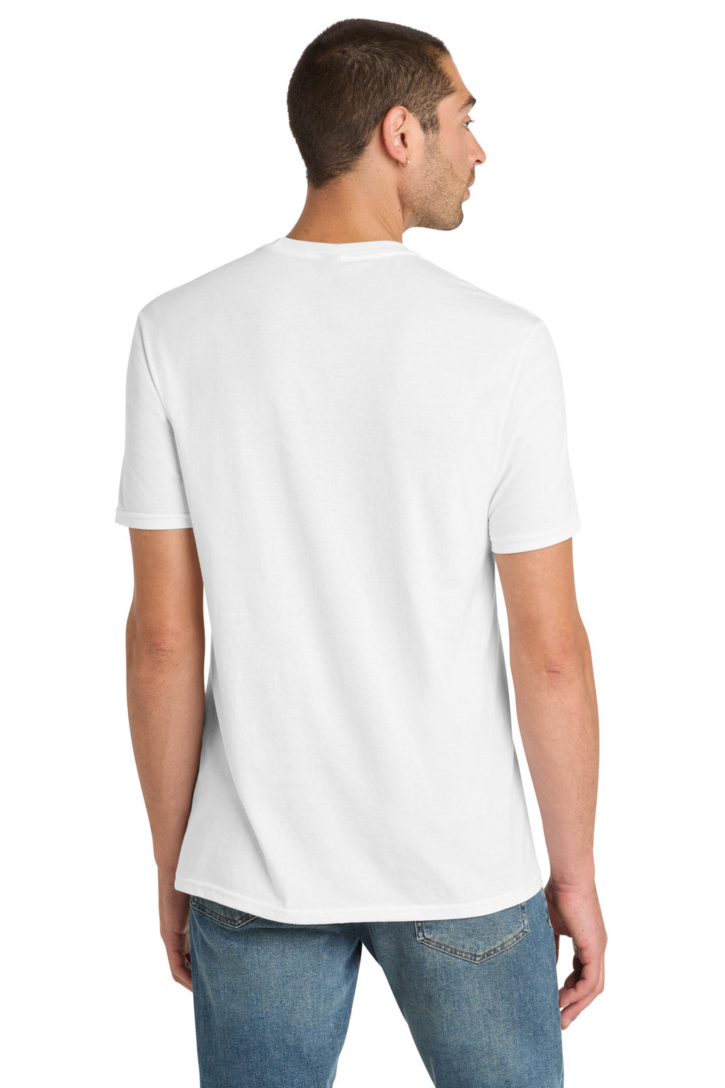 District Perfect Blend CVC Tee. DM108 - White - back