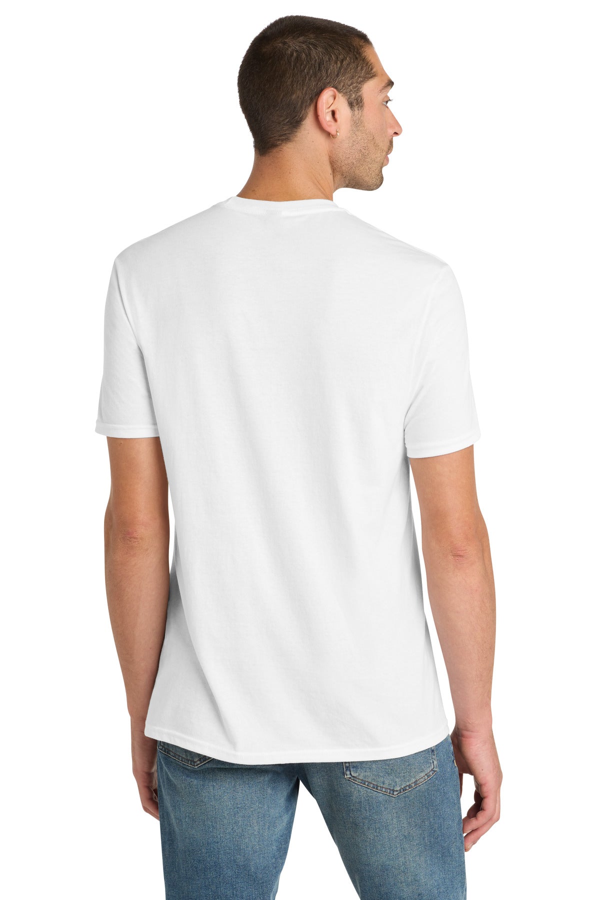 District Perfect Blend CVC Tee. DM108 - White - back