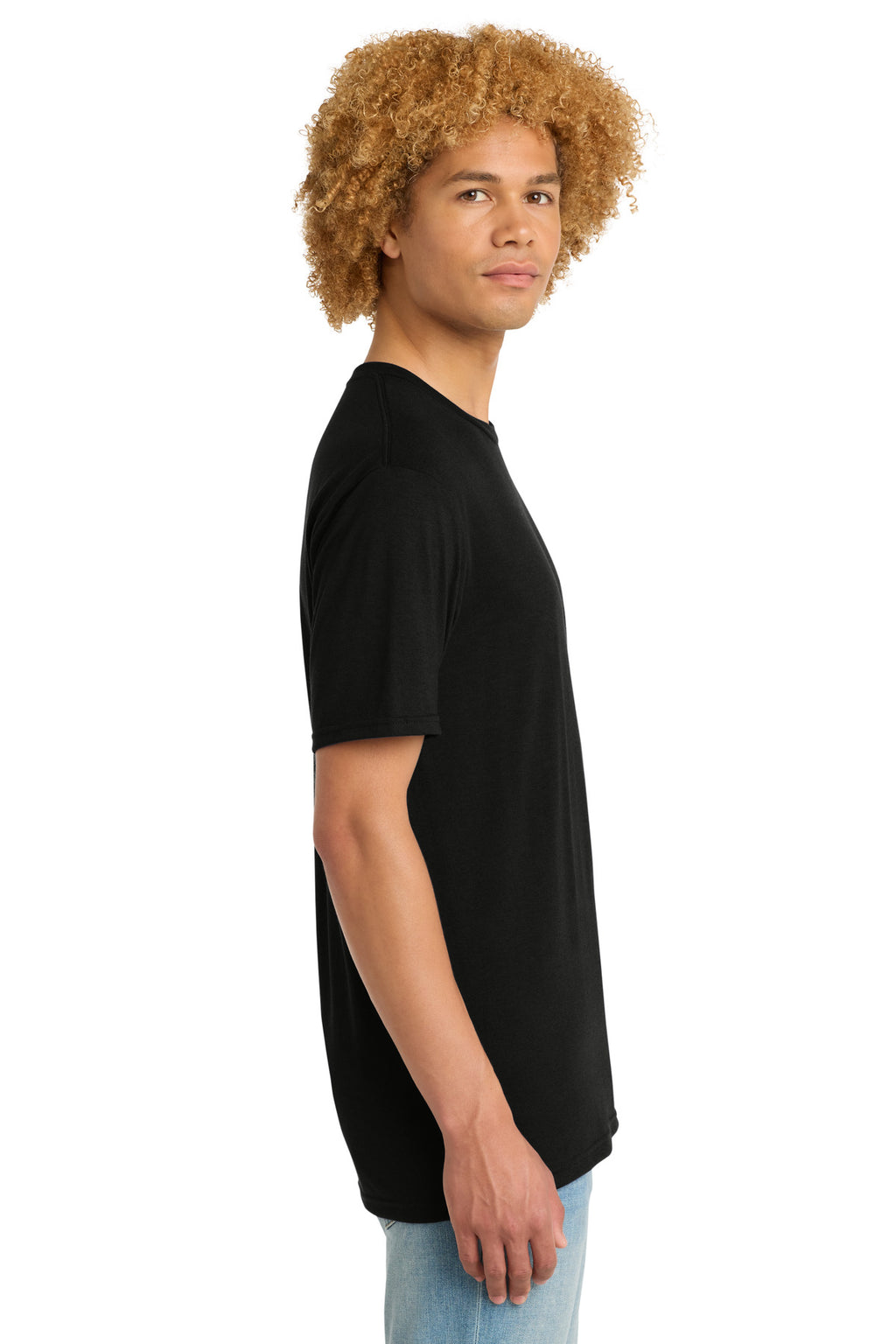 District Perfect Tri DTG Tee DM130DTG - Black - side