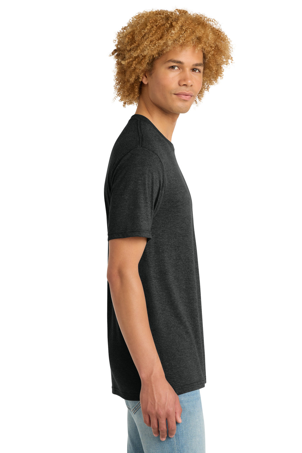 District Perfect Tri DTG Tee DM130DTG - Black Frost - side