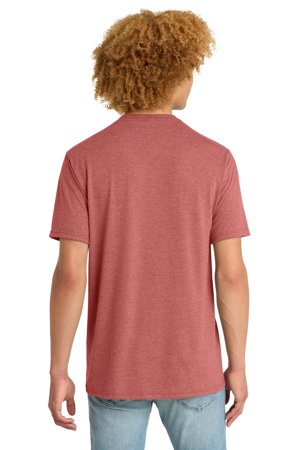 District Perfect Tri DTG Tee DM130DTG - Blush Frost - back