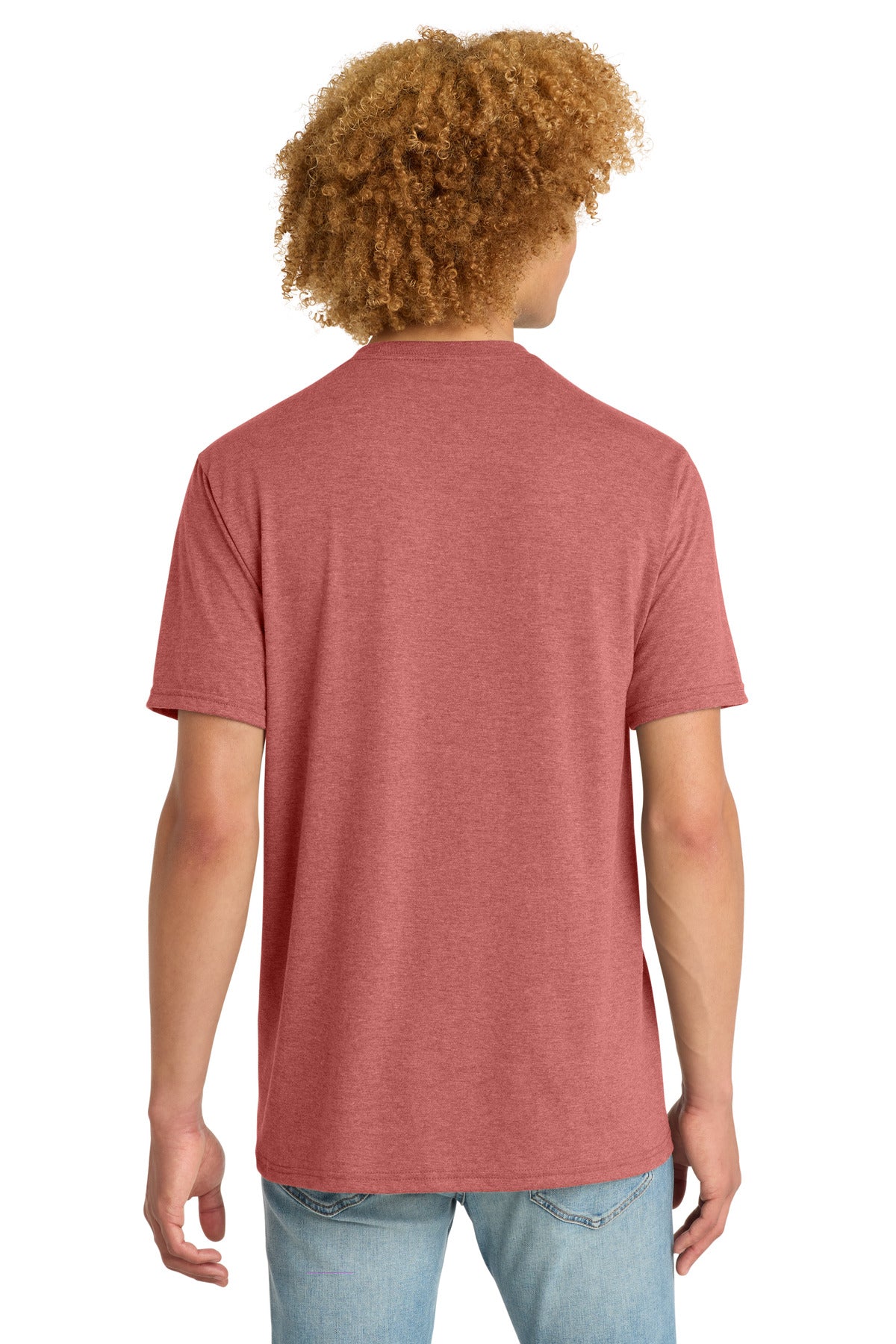 District Perfect Tri DTG Tee DM130DTG - Blush Frost - back