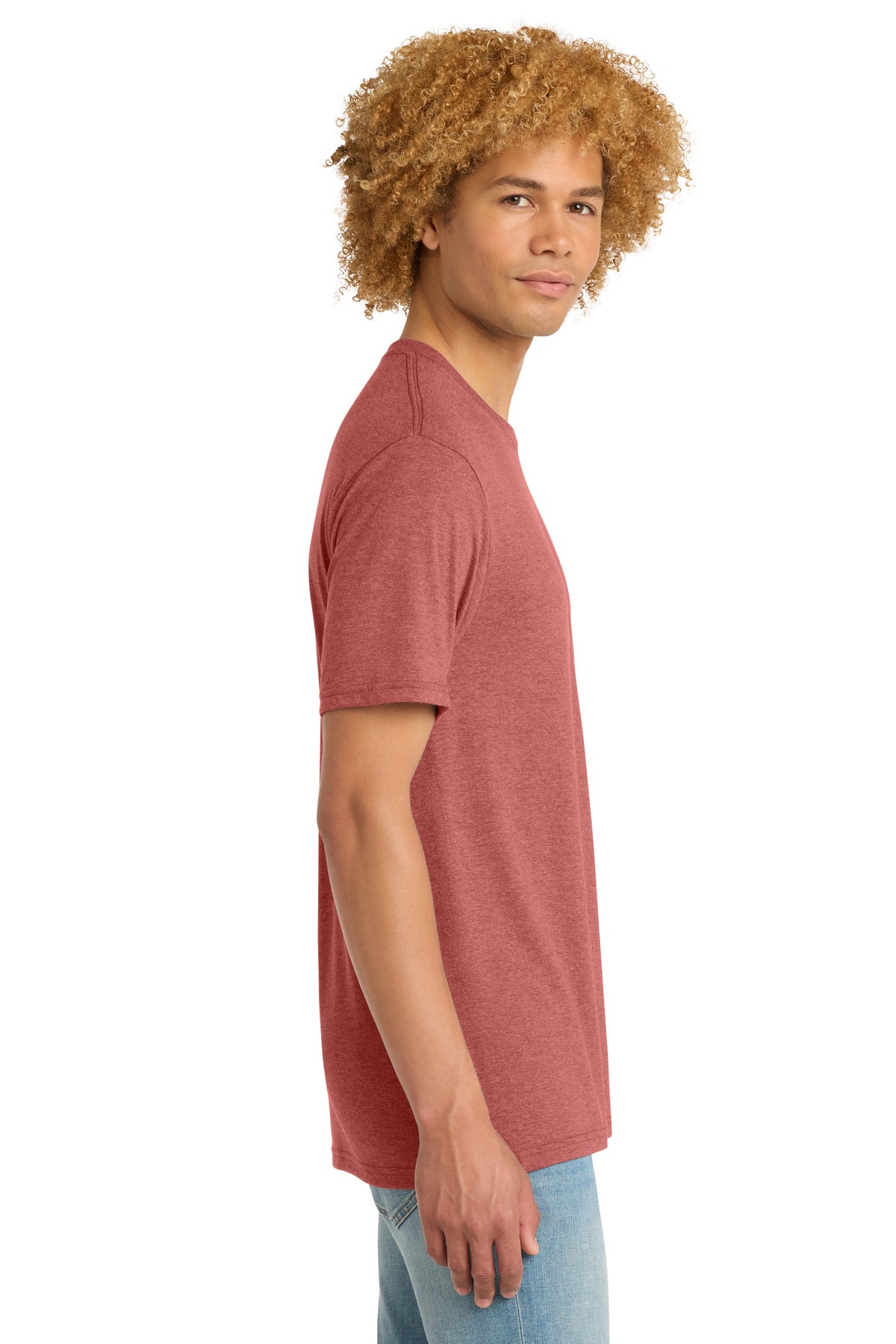 District Perfect Tri DTG Tee DM130DTG - Blush Frost - side