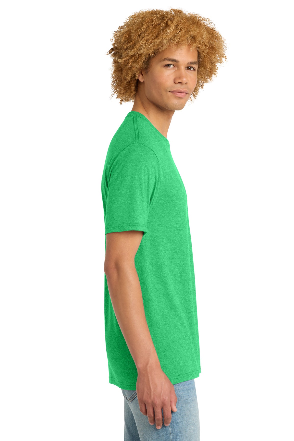 District Perfect Tri DTG Tee DM130DTG - Green Frost - side