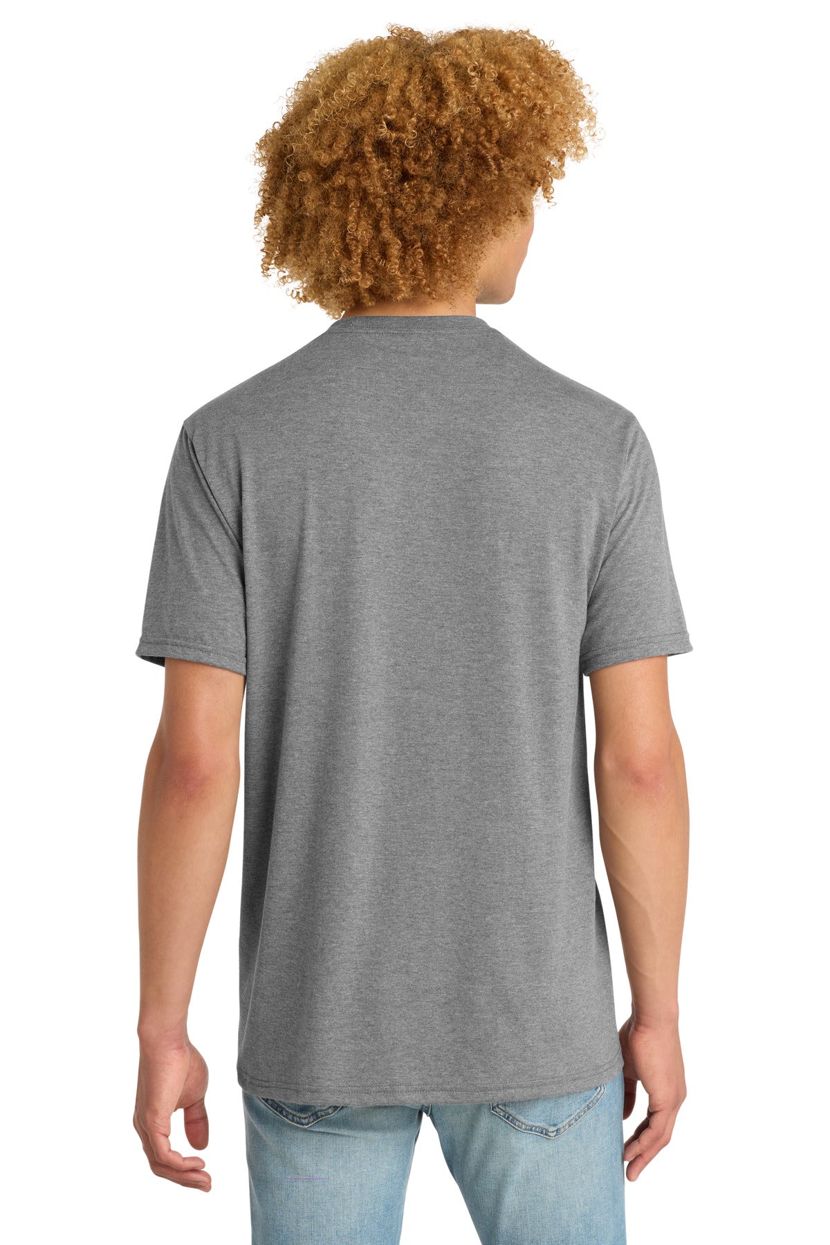 District Perfect Tri DTG Tee DM130DTG - Grey Frost - back