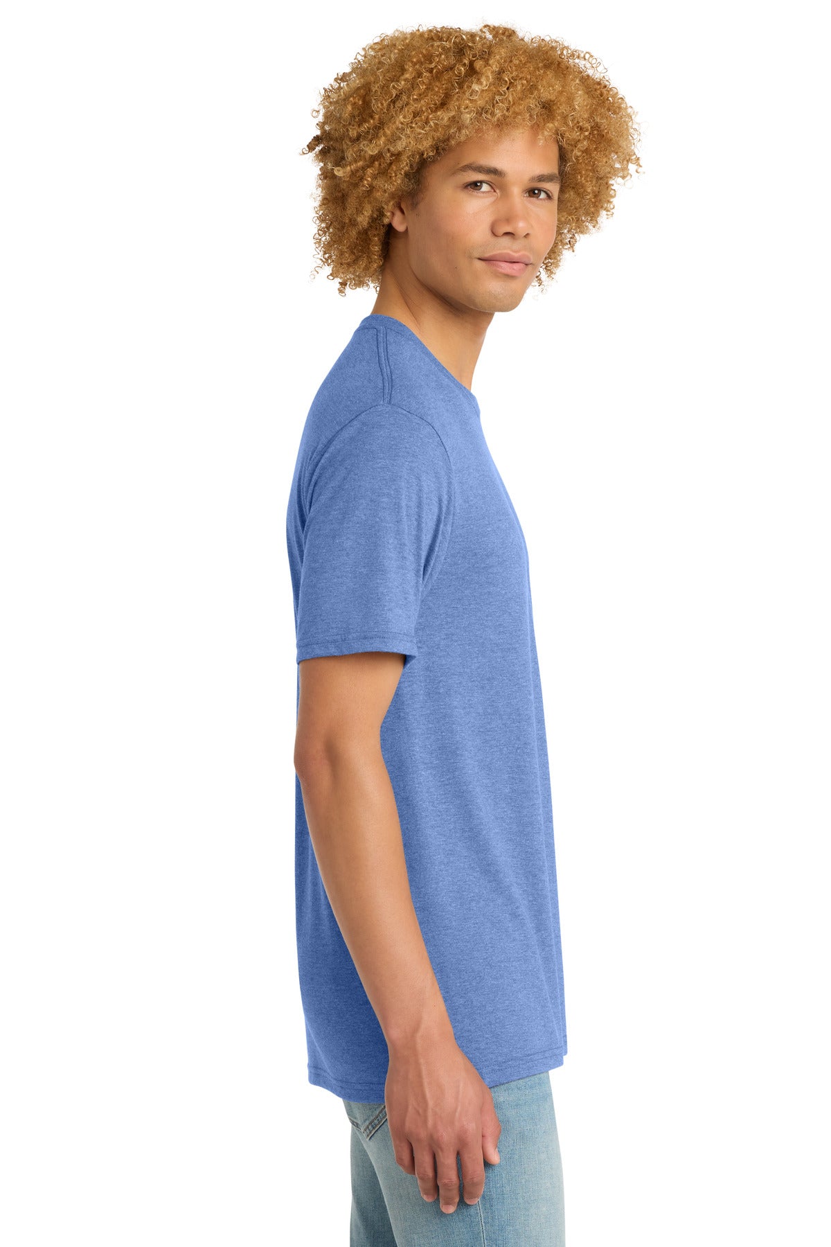 District Perfect Tri DTG Tee DM130DTG - Maritime Frost - side
