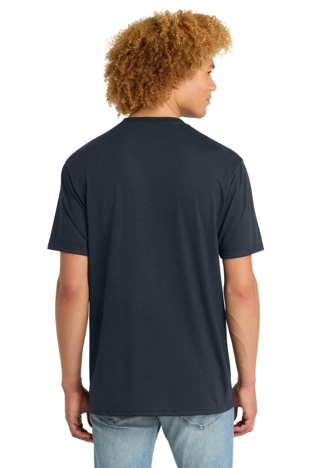 District Perfect Tri DTG Tee DM130DTG - New Navy - back