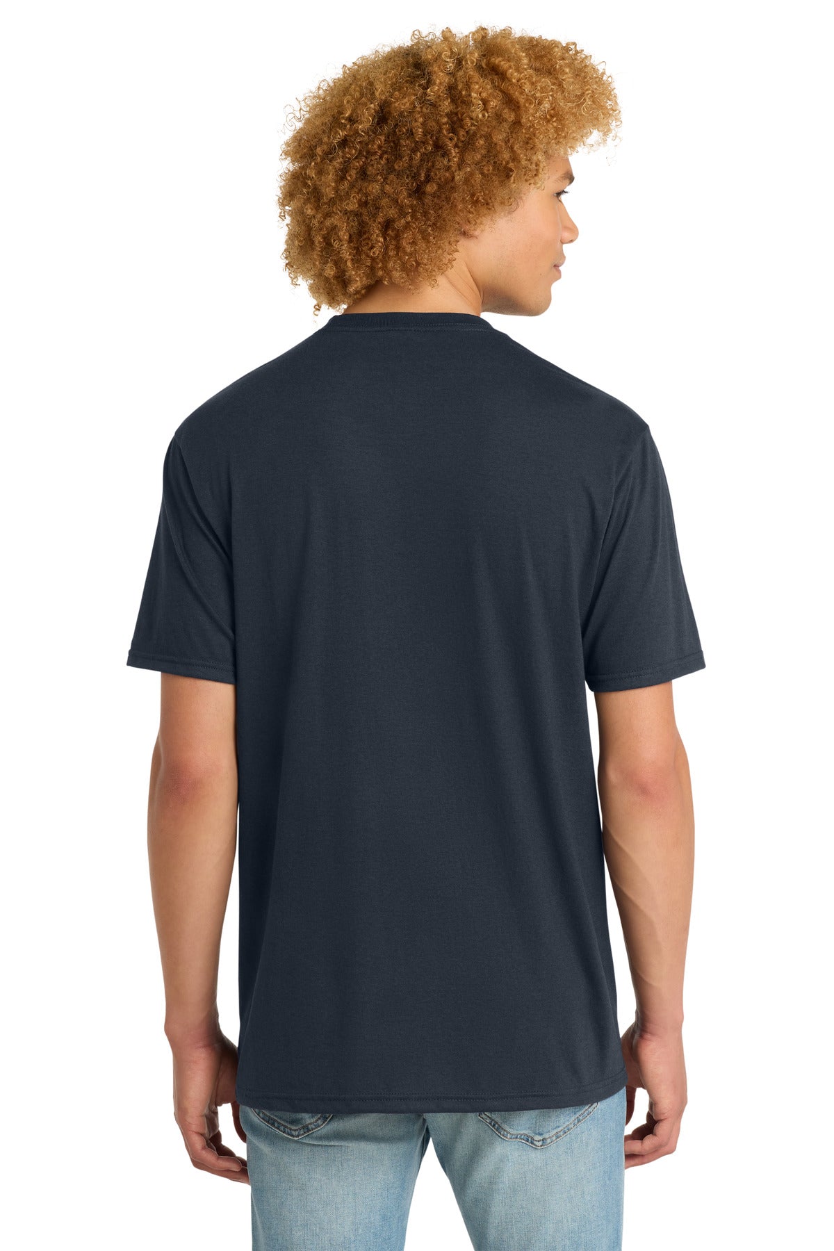 District Perfect Tri DTG Tee DM130DTG - New Navy - back