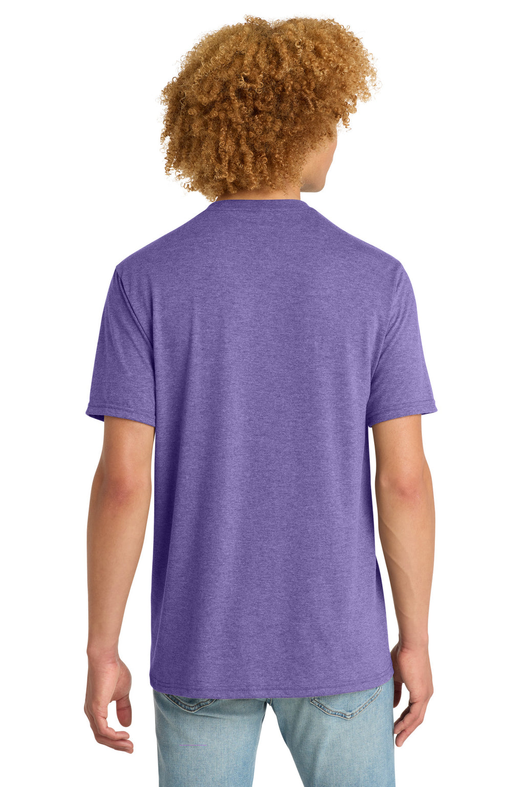 District Perfect Tri DTG Tee DM130DTG - Purple Frost - back