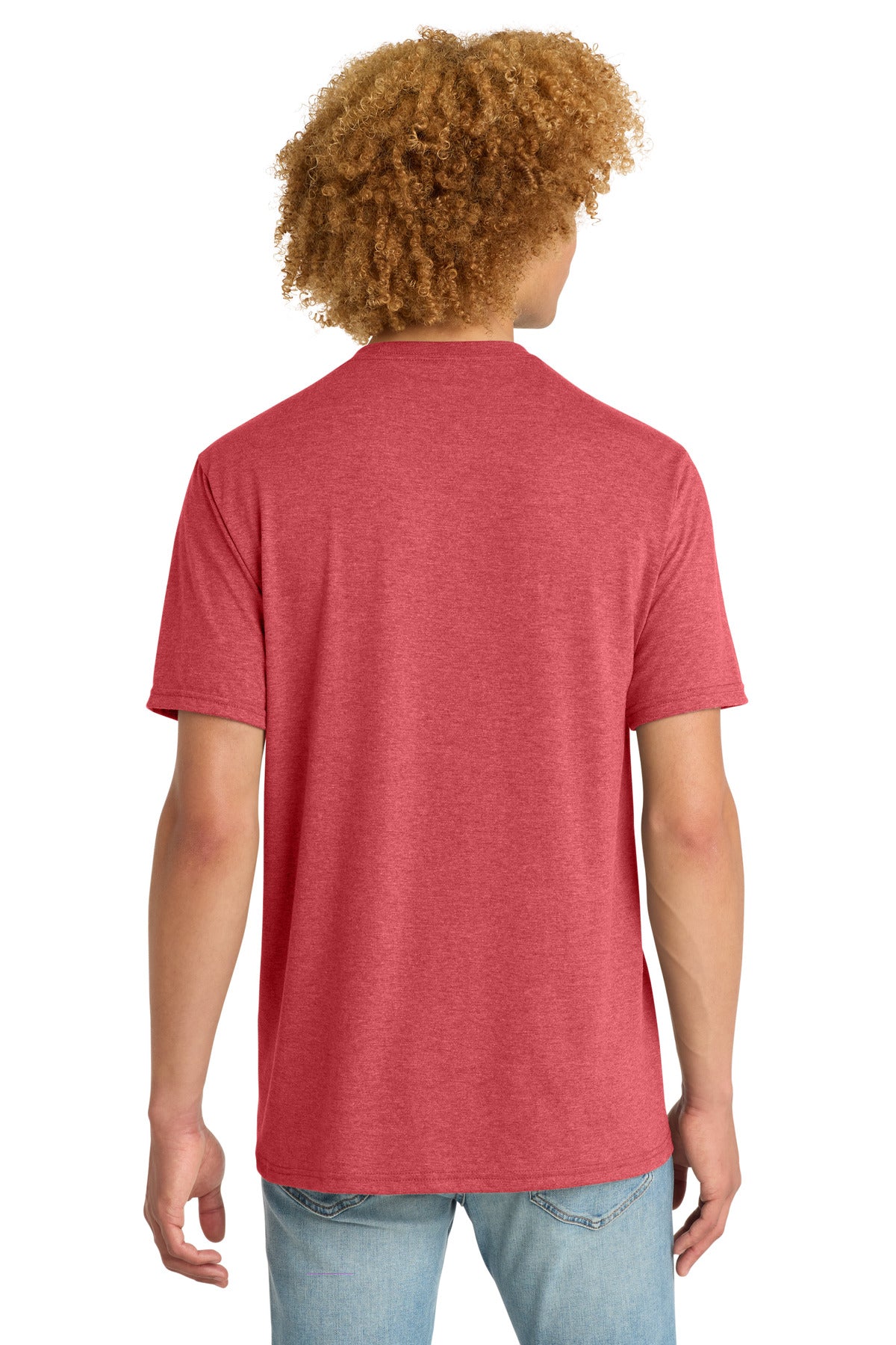 District Perfect Tri DTG Tee DM130DTG - Red Frost - back