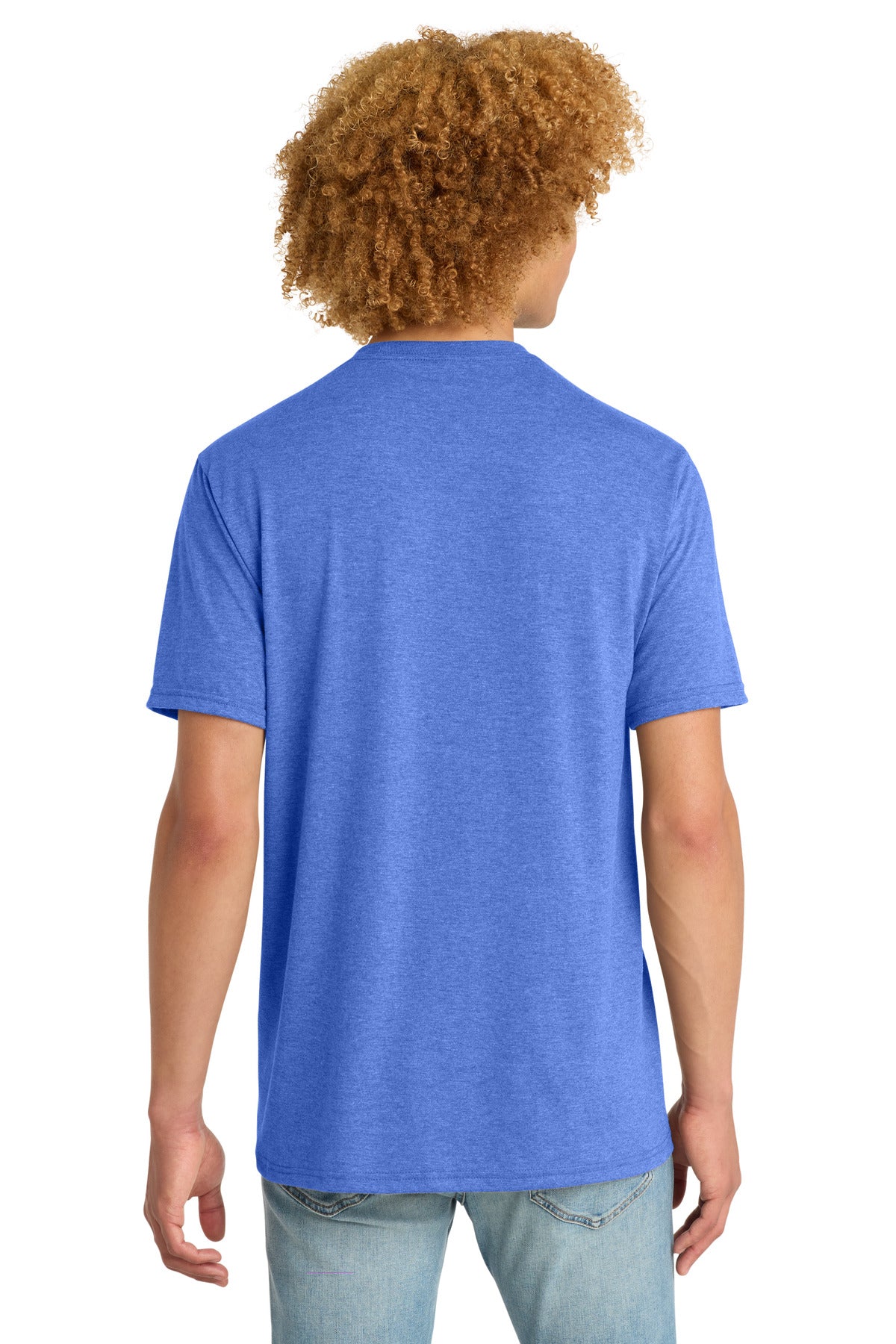 District Perfect Tri DTG Tee DM130DTG - Royal Frost - back