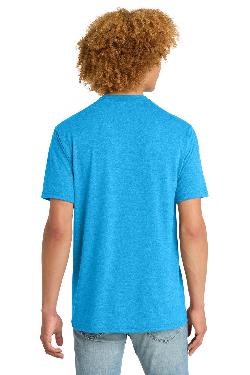 District Perfect Tri DTG Tee DM130DTG - Turquoise Frost - back