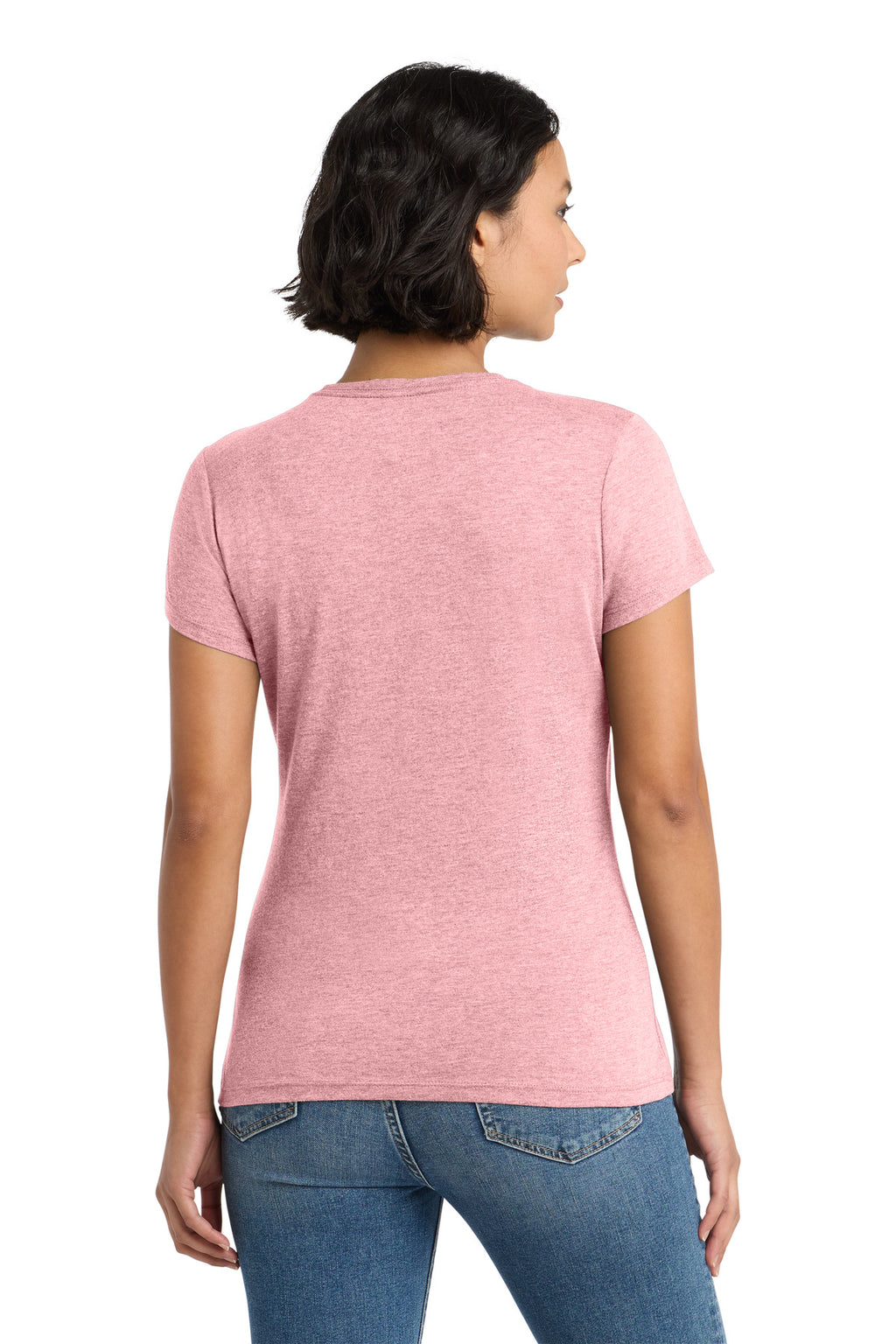 District Women's Perfect Tri Tee. DM130L - Wisteria Heather - back