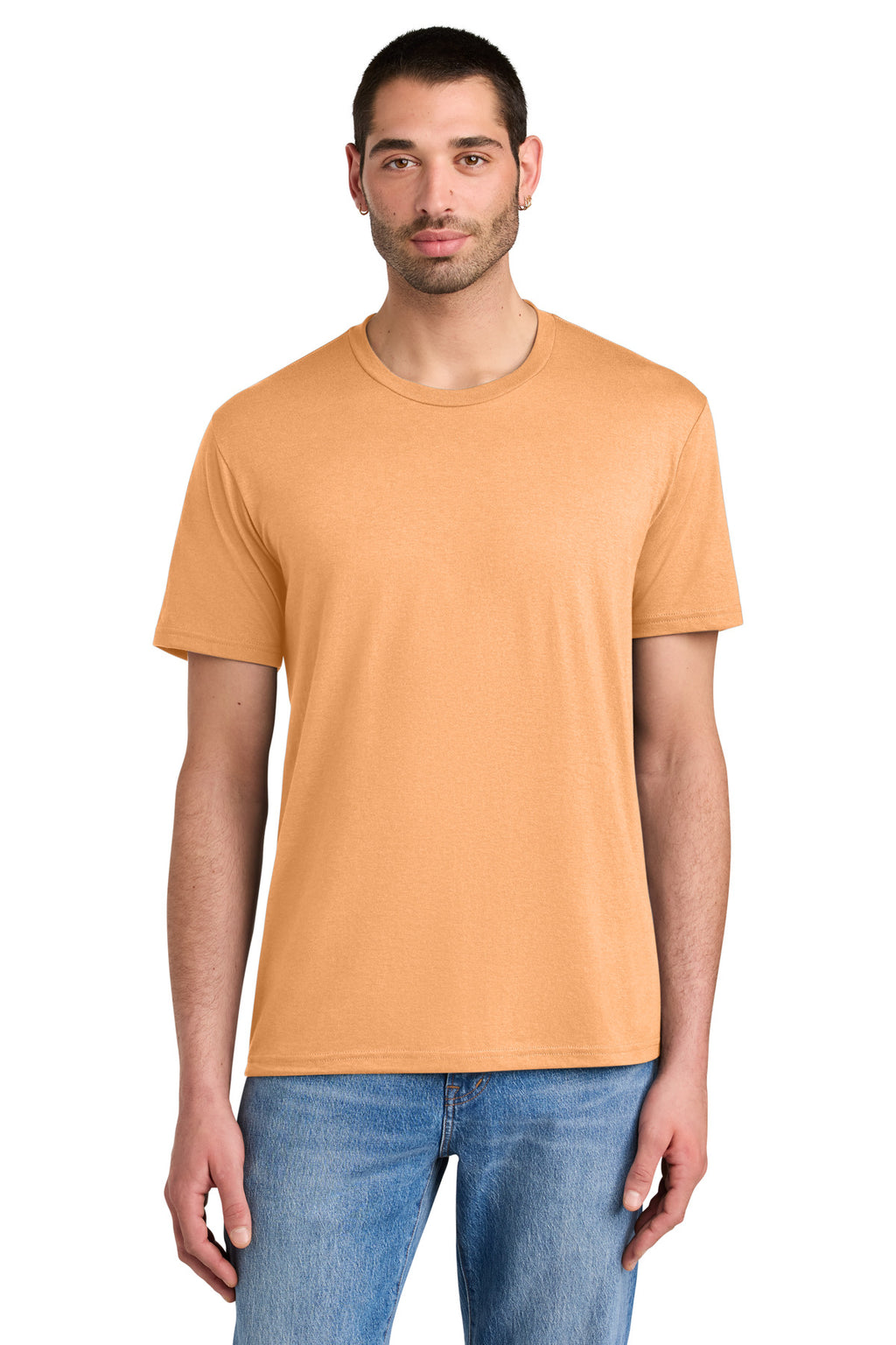 District Perfect Tri Tee. DM130 - Apricot - front