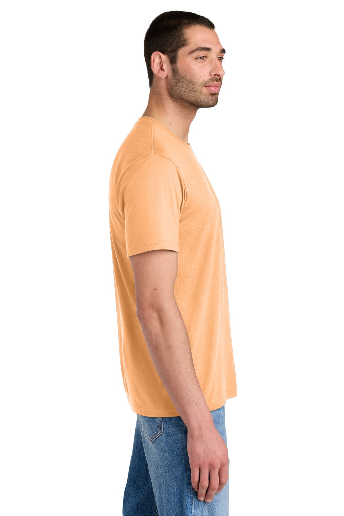 District Perfect Tri Tee. DM130 - Apricot - side
