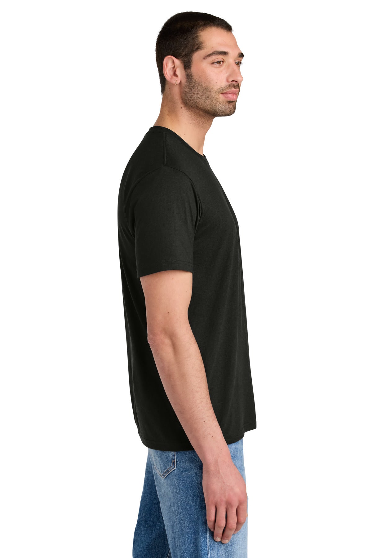District Perfect Tri Tee. DM130 - Black - side