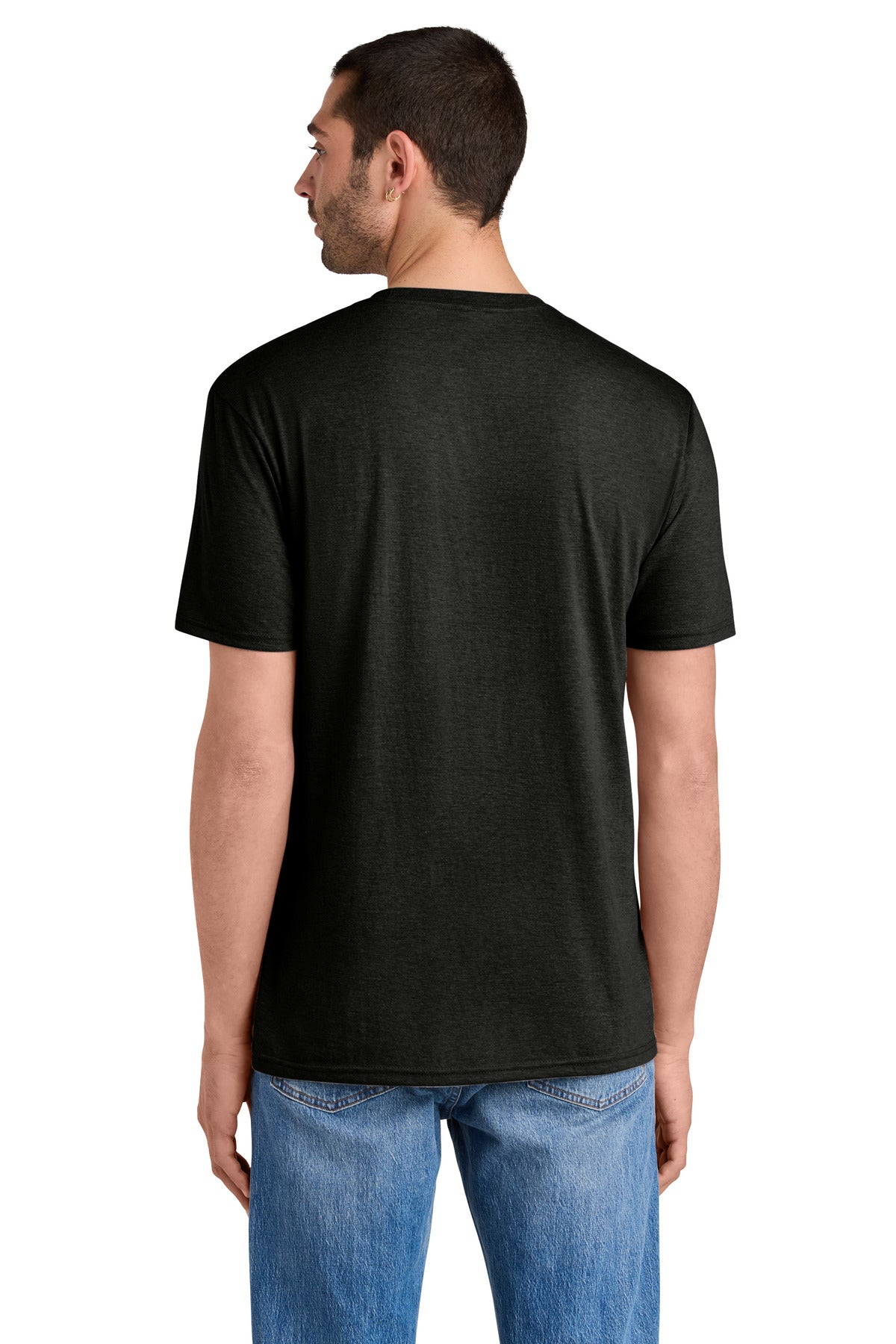 District Perfect Tri Tee. DM130 - Black Frost - back