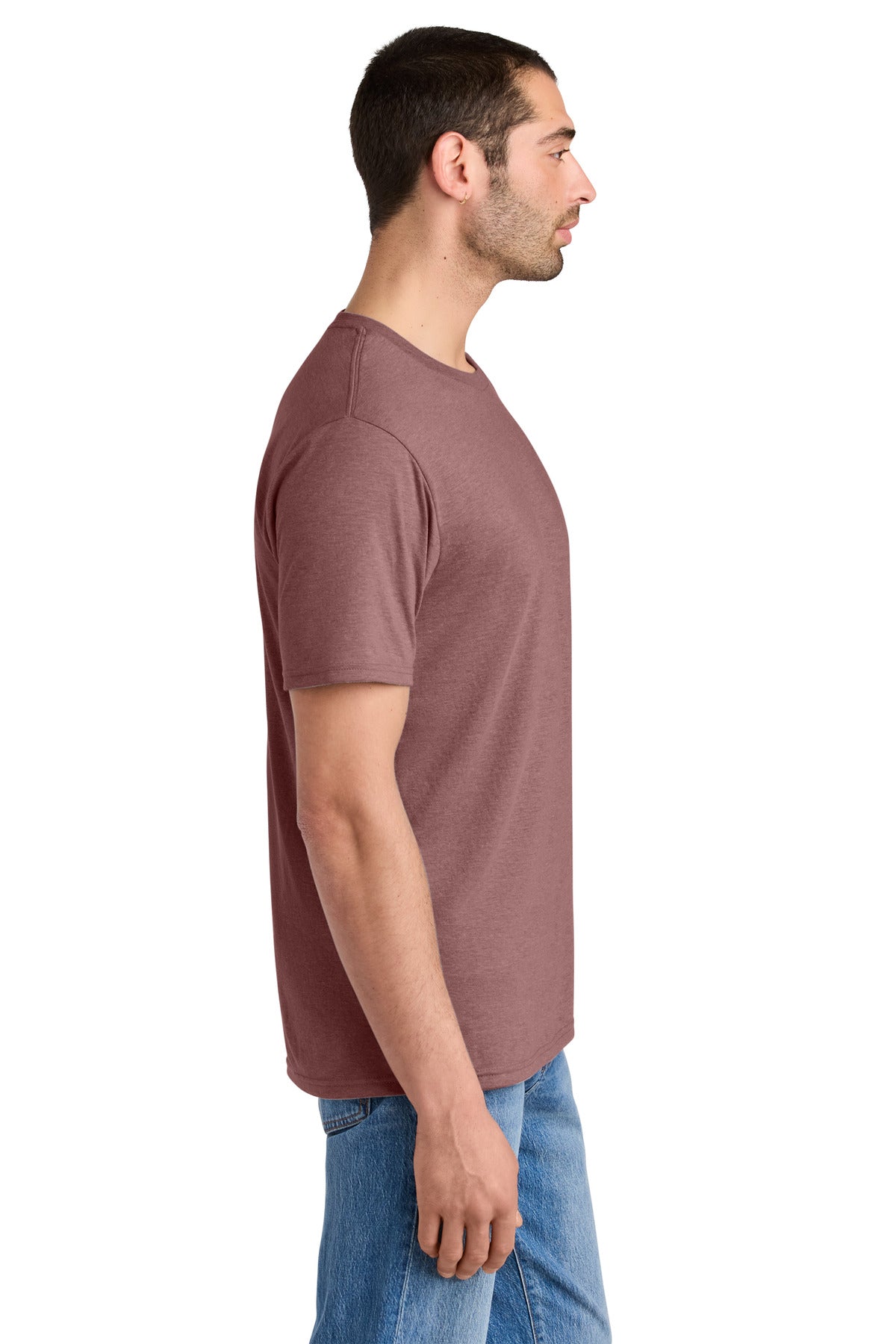 District Perfect Tri Tee. DM130 - Blush Frost - side