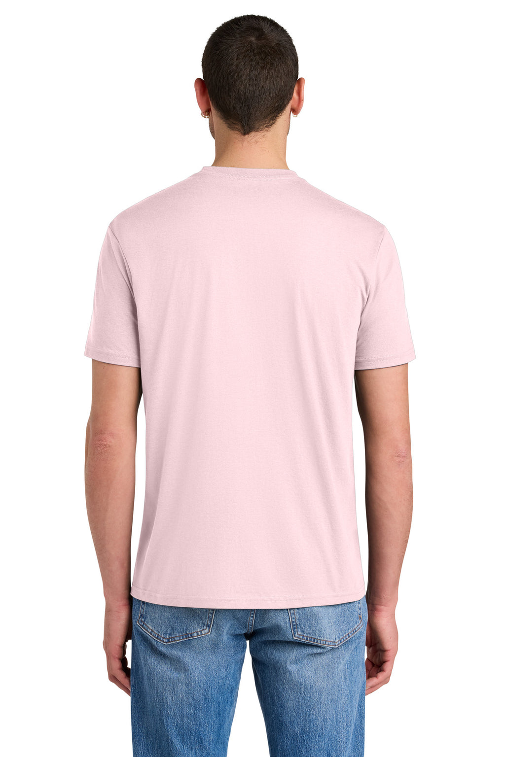 District Perfect Tri Tee. DM130 - Carnation Pink - back
