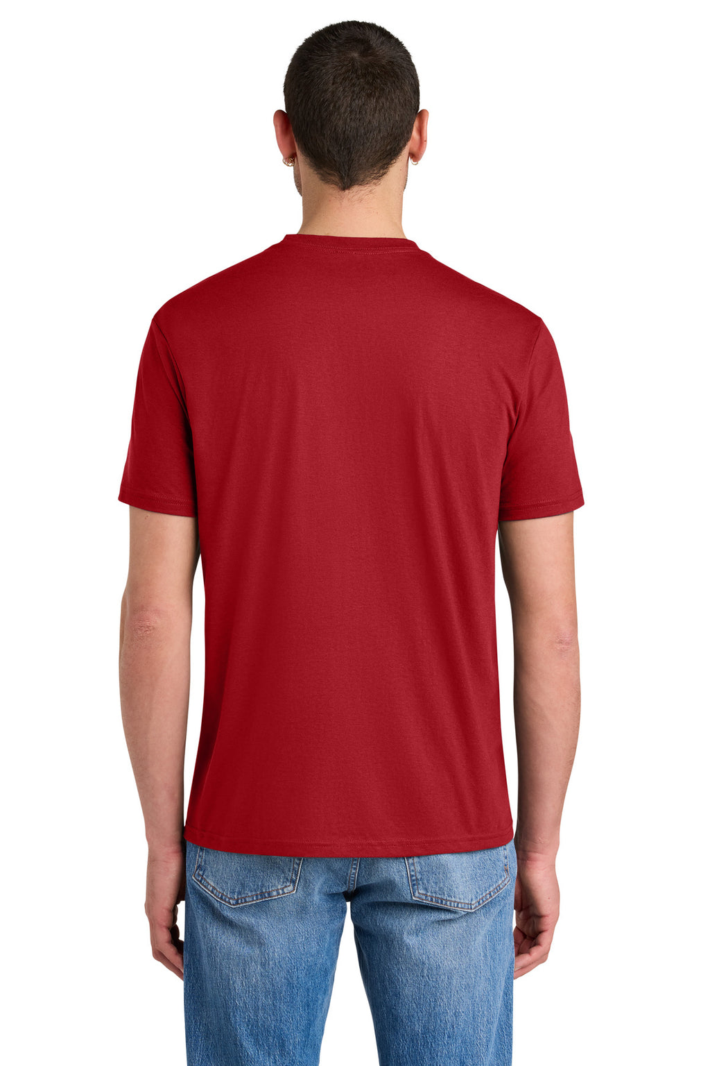 District Perfect Tri Tee. DM130 - Classic Red - back