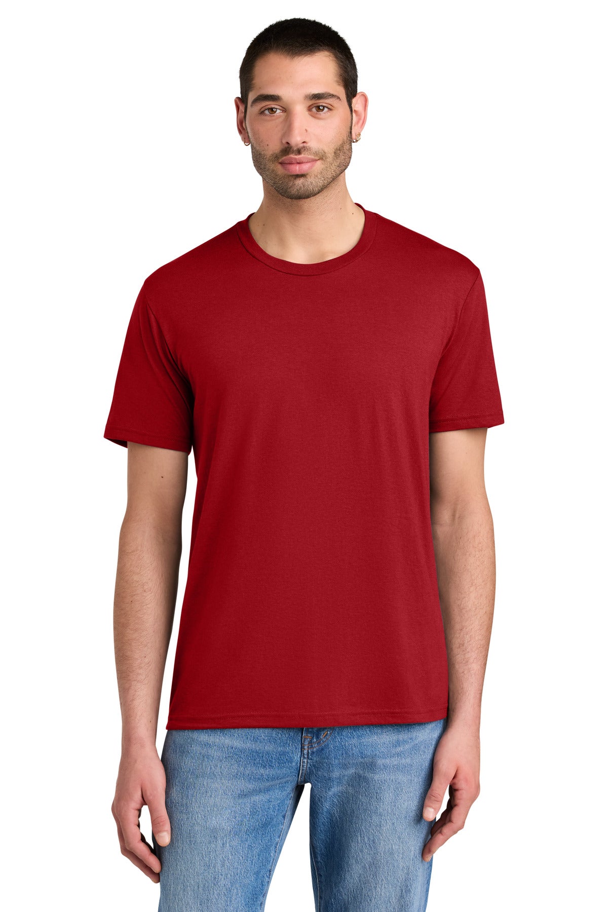 District Perfect Tri Tee. DM130 - Classic Red - front