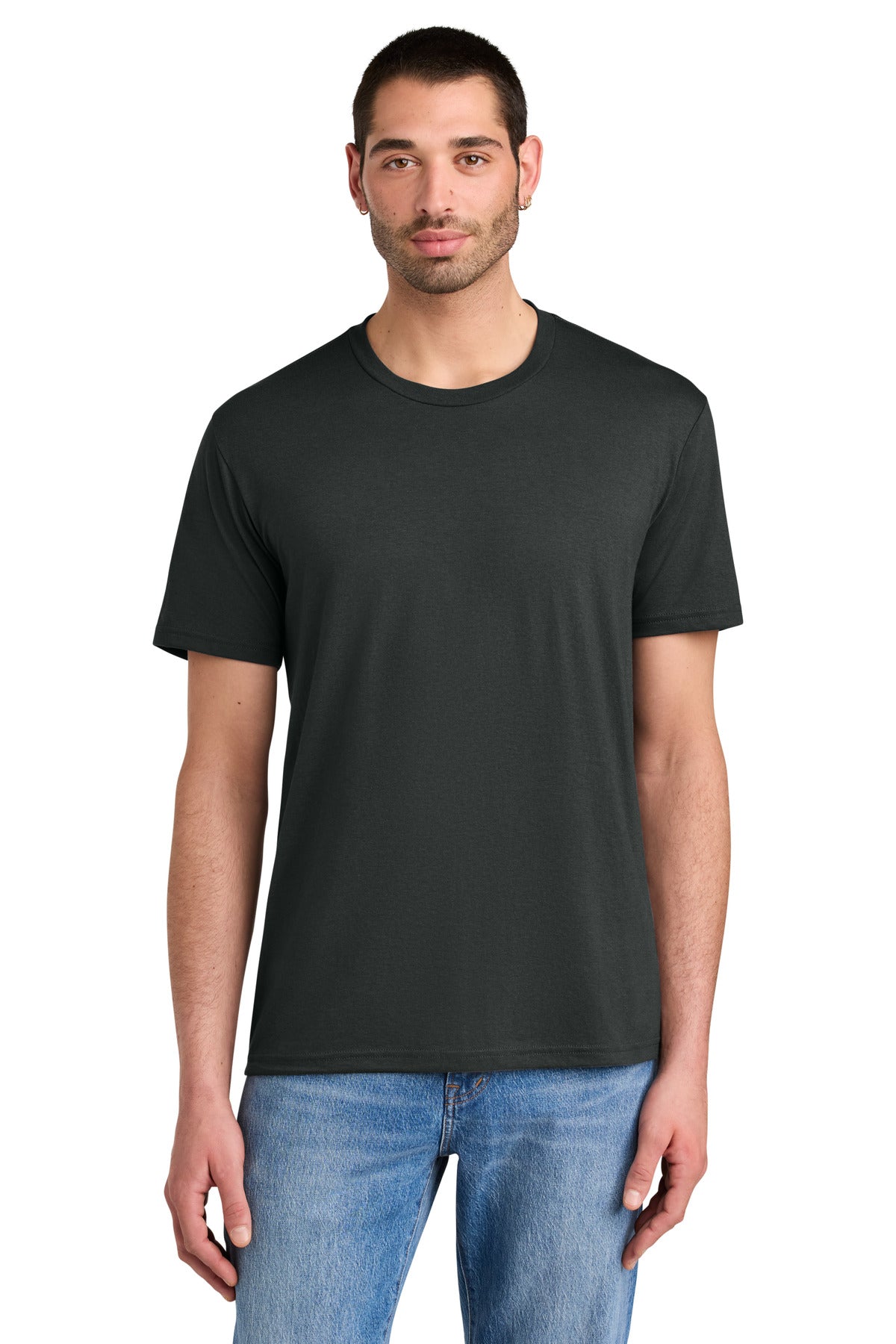 District Perfect Tri Tee. DM130 - Deepest Grey - front