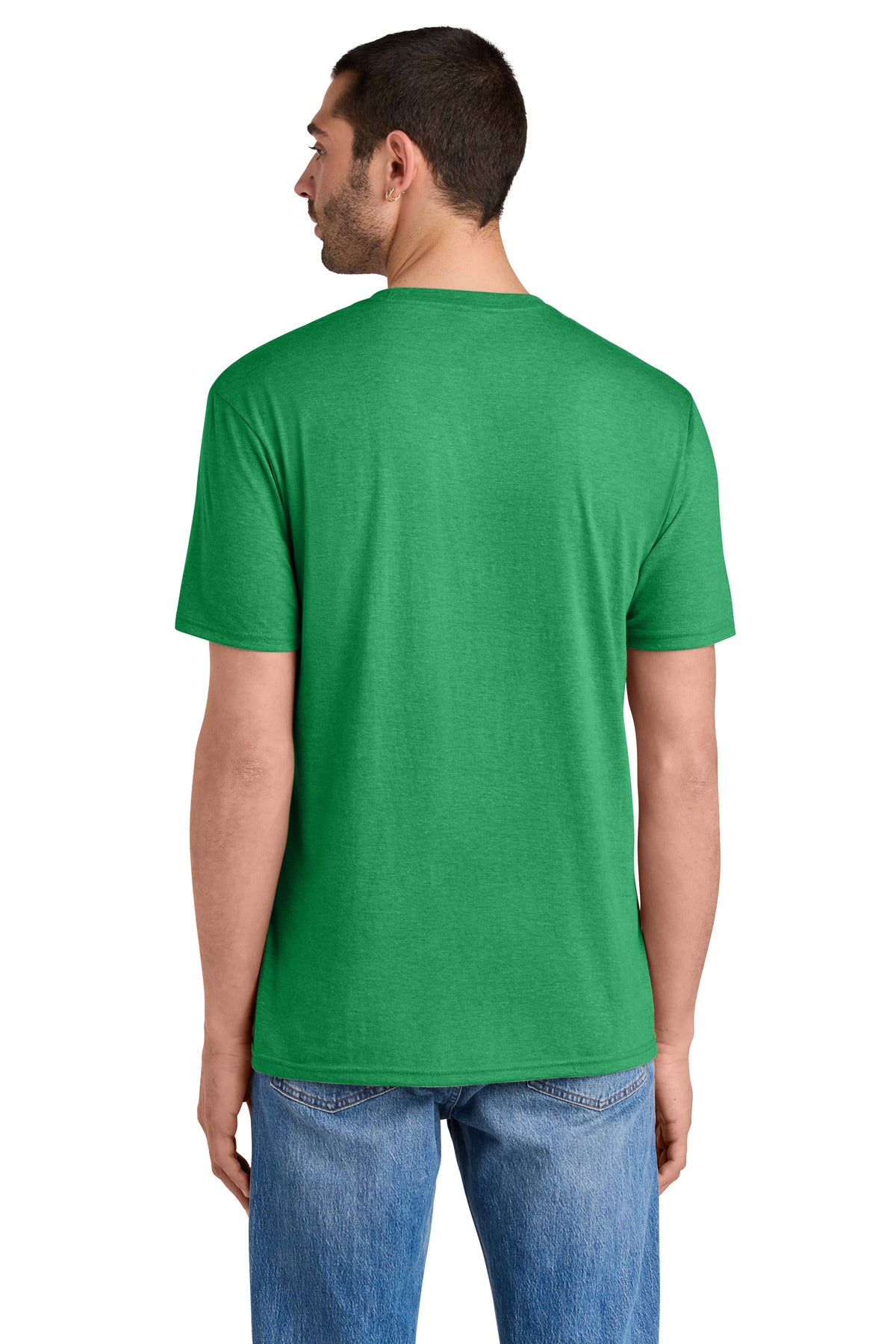 District Perfect Tri Tee. DM130 - Green Frost - back