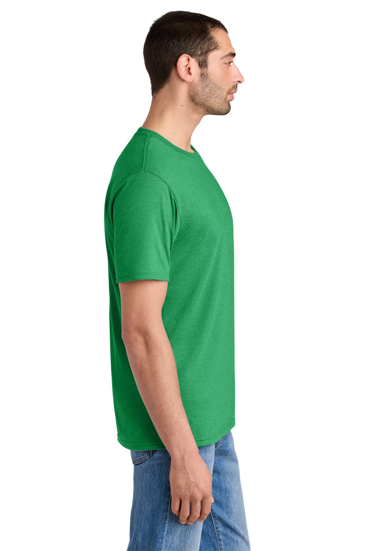 District Perfect Tri Tee. DM130 - Green Frost - side