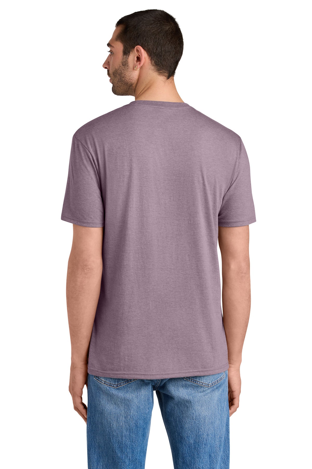 District Perfect Tri Tee. DM130 - Heathered Lavender - back