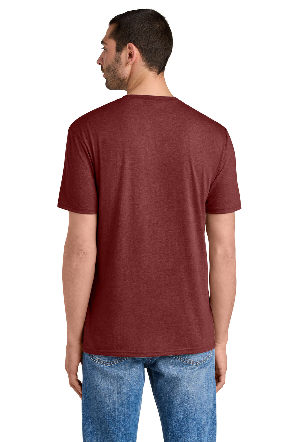District Perfect Tri Tee. DM130 - Heathered Russet - back