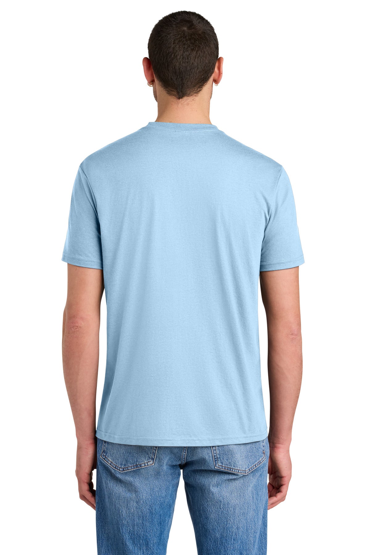 District Perfect Tri Tee. DM130 - Ice Blue - back