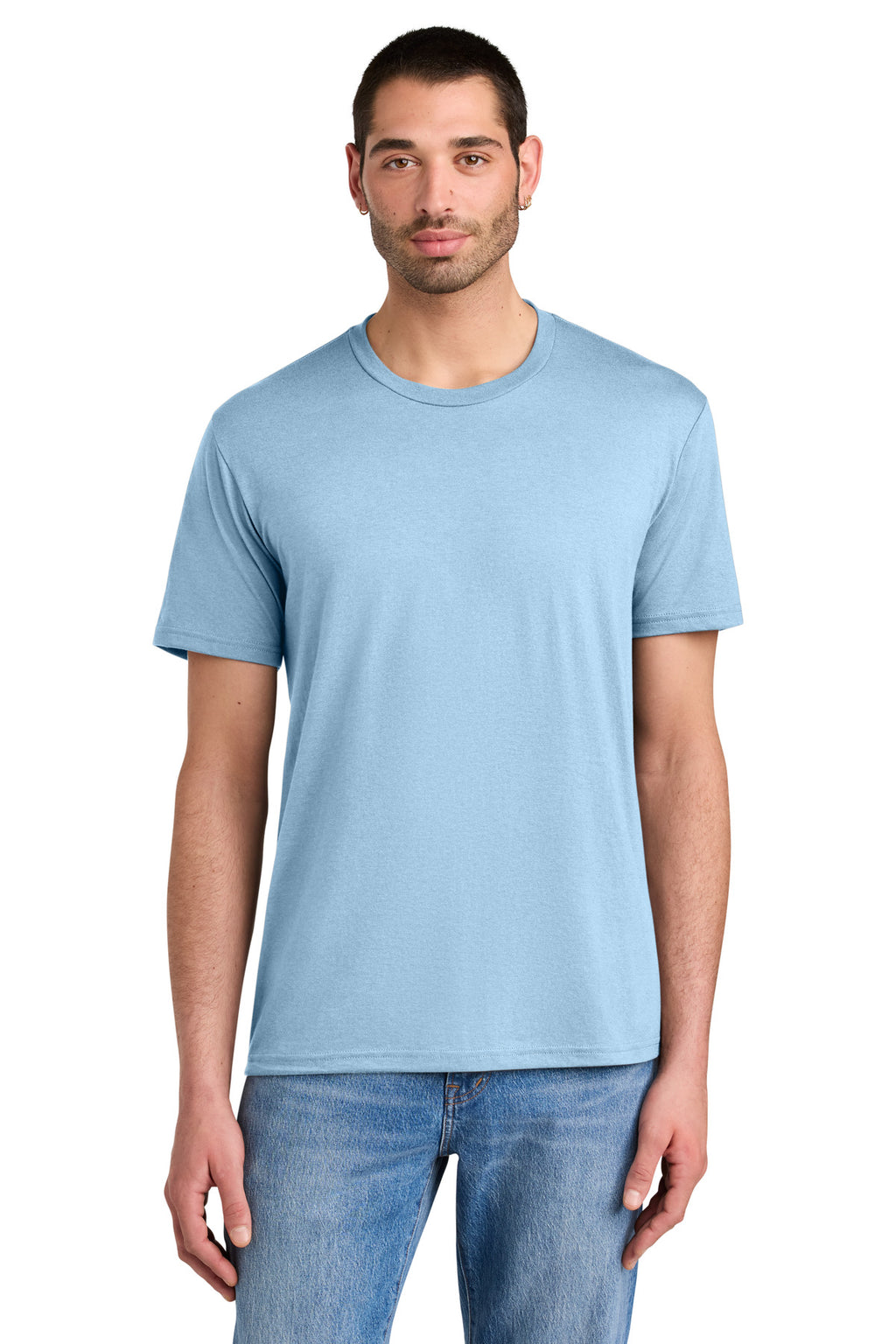 District Perfect Tri Tee. DM130 - Ice Blue - front