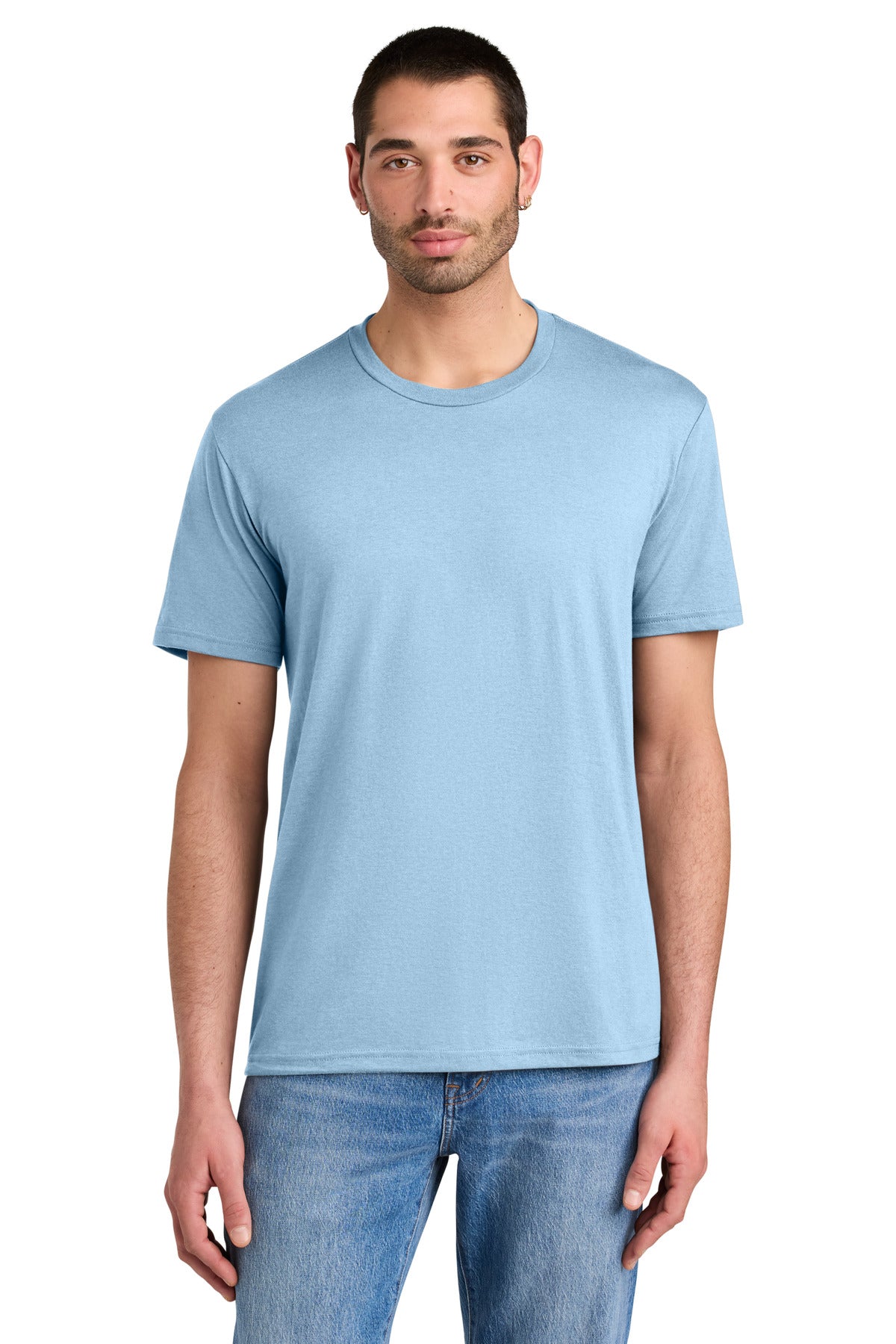 District Perfect Tri Tee. DM130 - Ice Blue - front