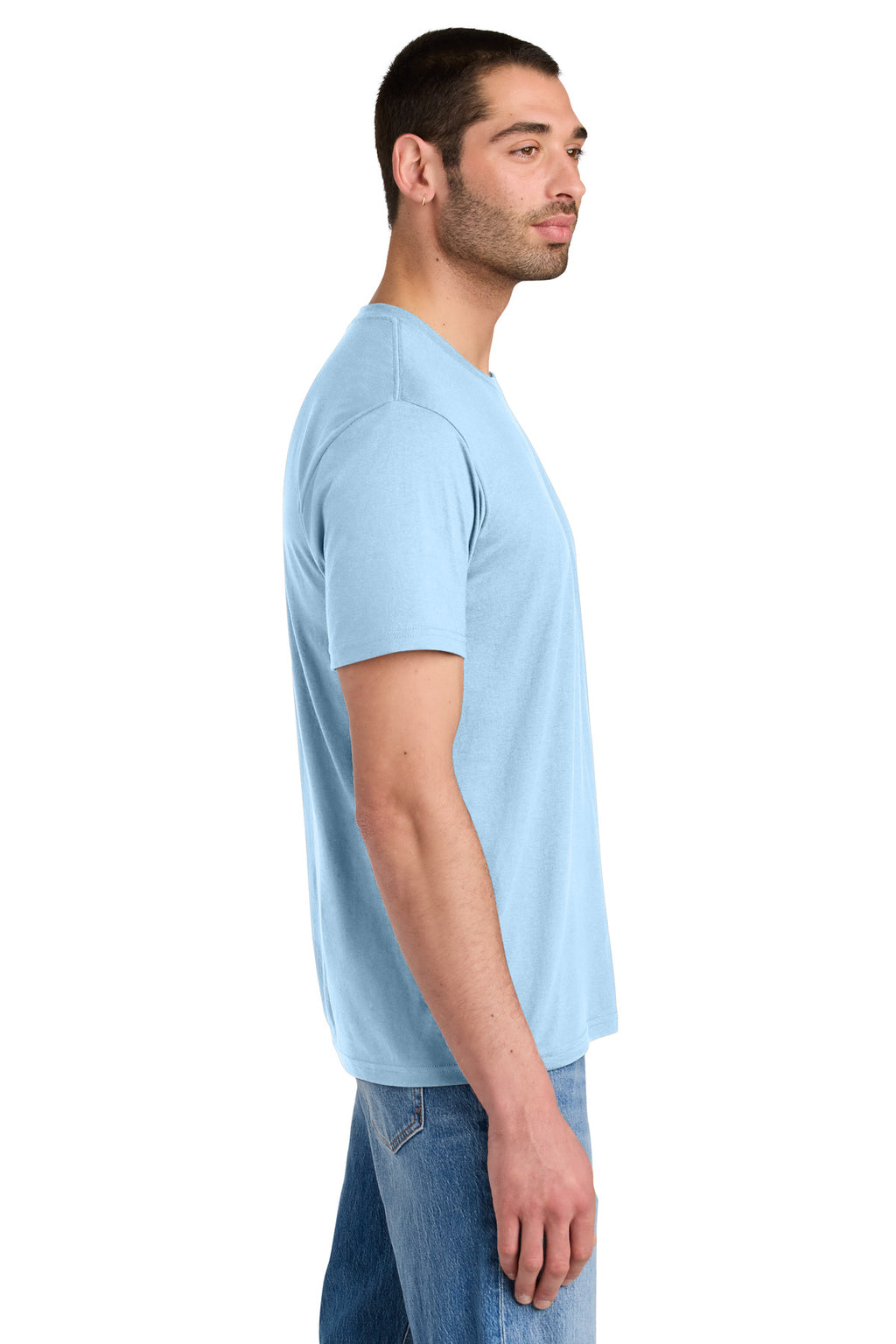 District Perfect Tri Tee. DM130 - Ice Blue - side