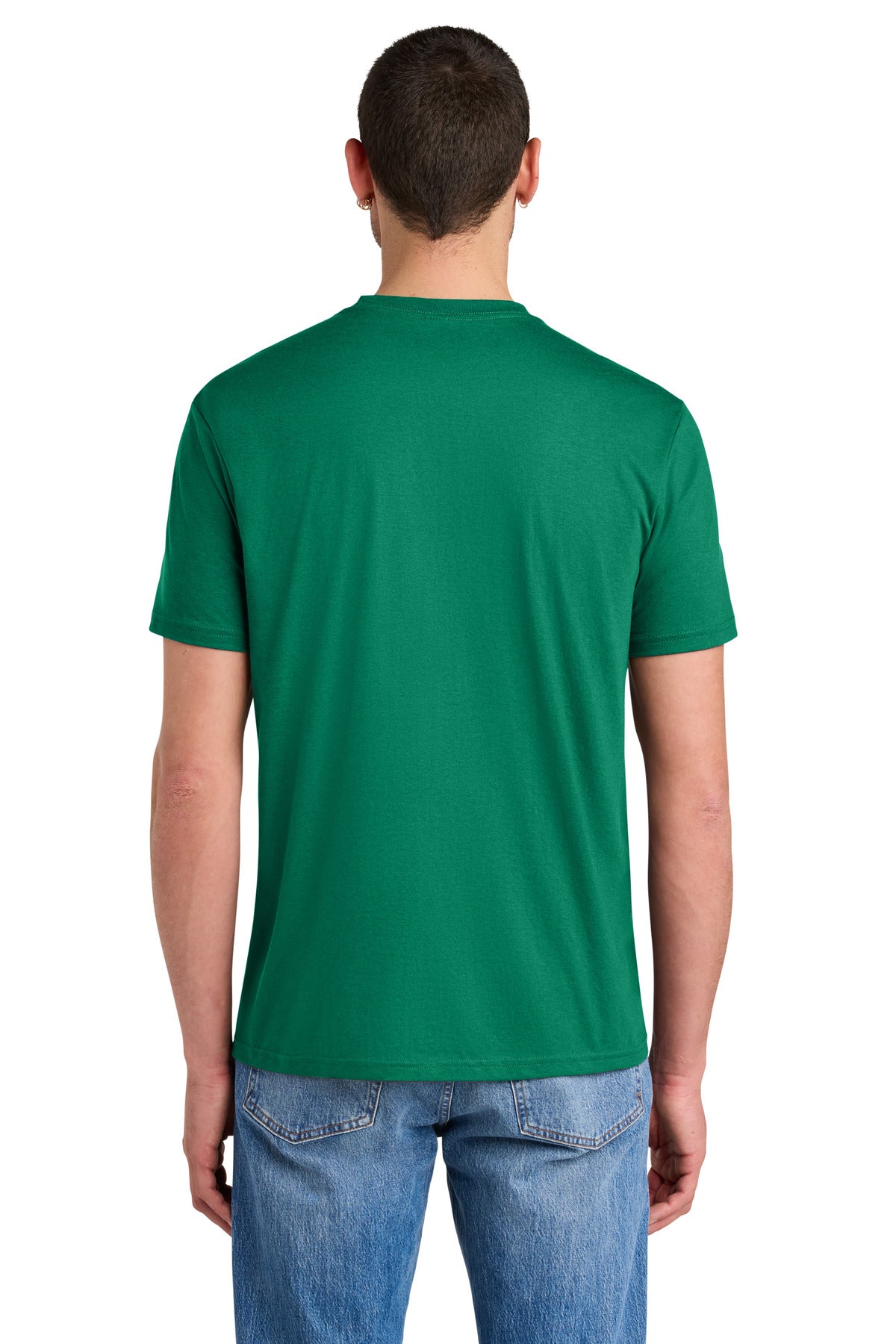 District Perfect Tri Tee. DM130 - Jewel Green - back