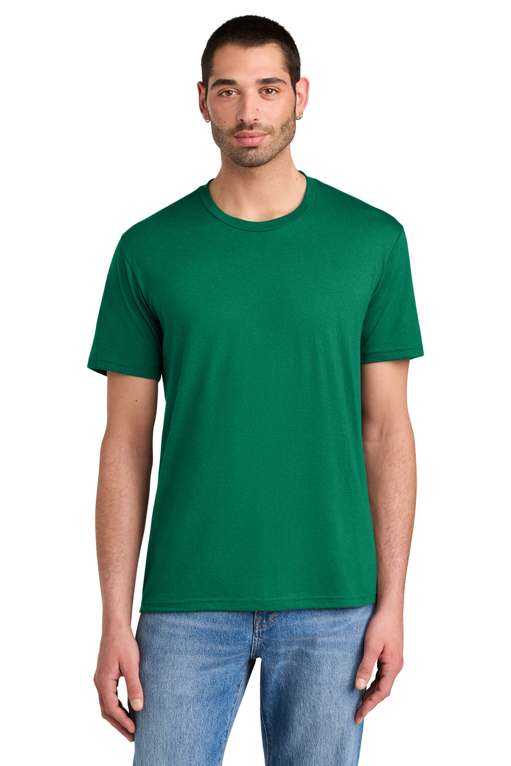District Perfect Tri Tee. DM130 - Jewel Green - front