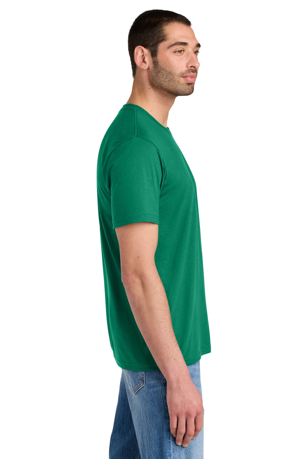 District Perfect Tri Tee. DM130 - Jewel Green - side
