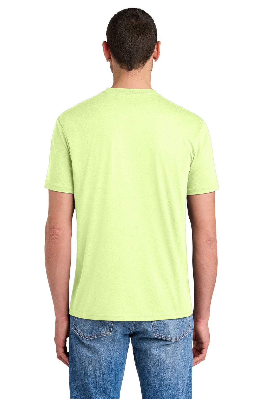District Perfect Tri Tee. DM130 - Lemongrass - back