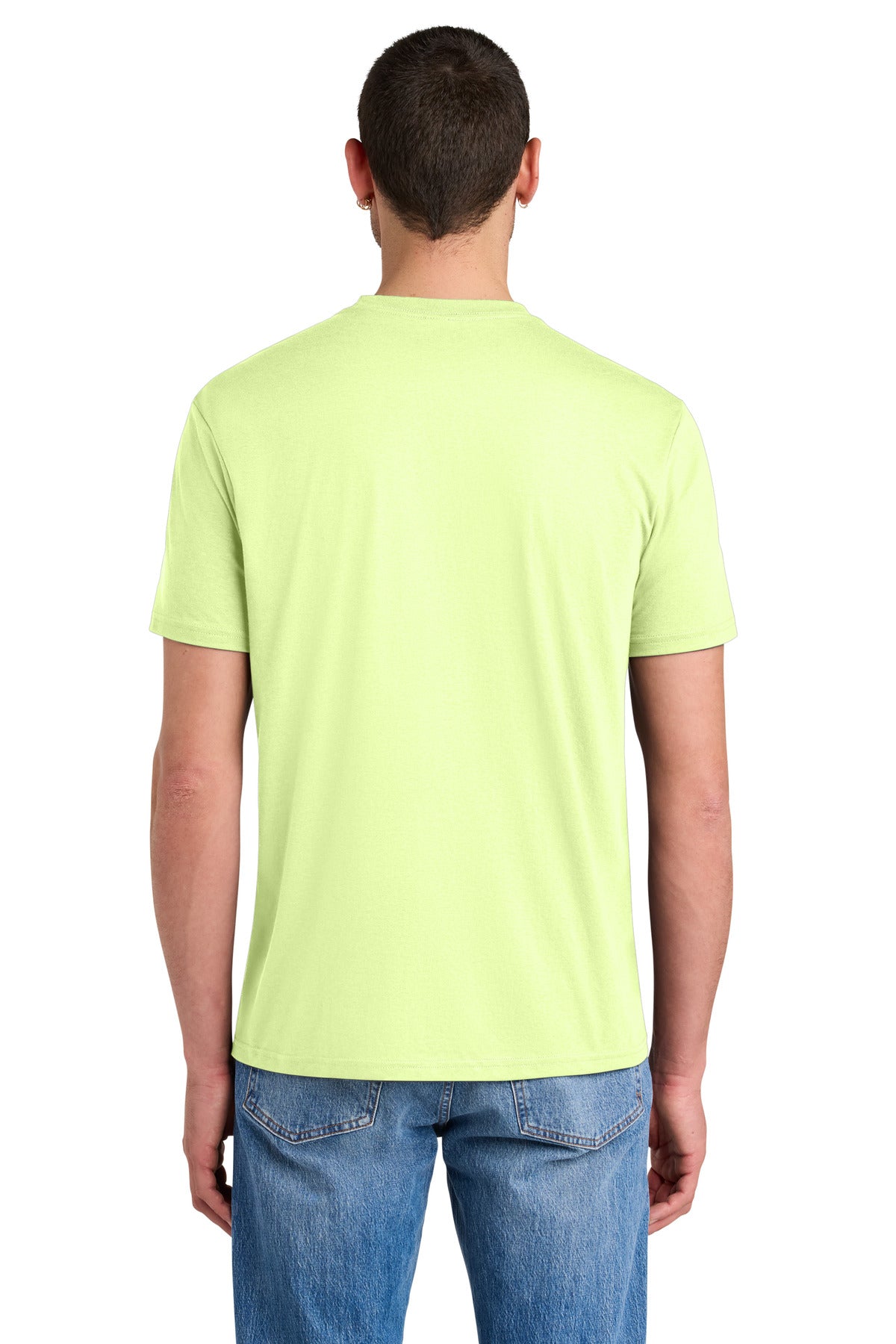 District Perfect Tri Tee. DM130 - Lemongrass - back