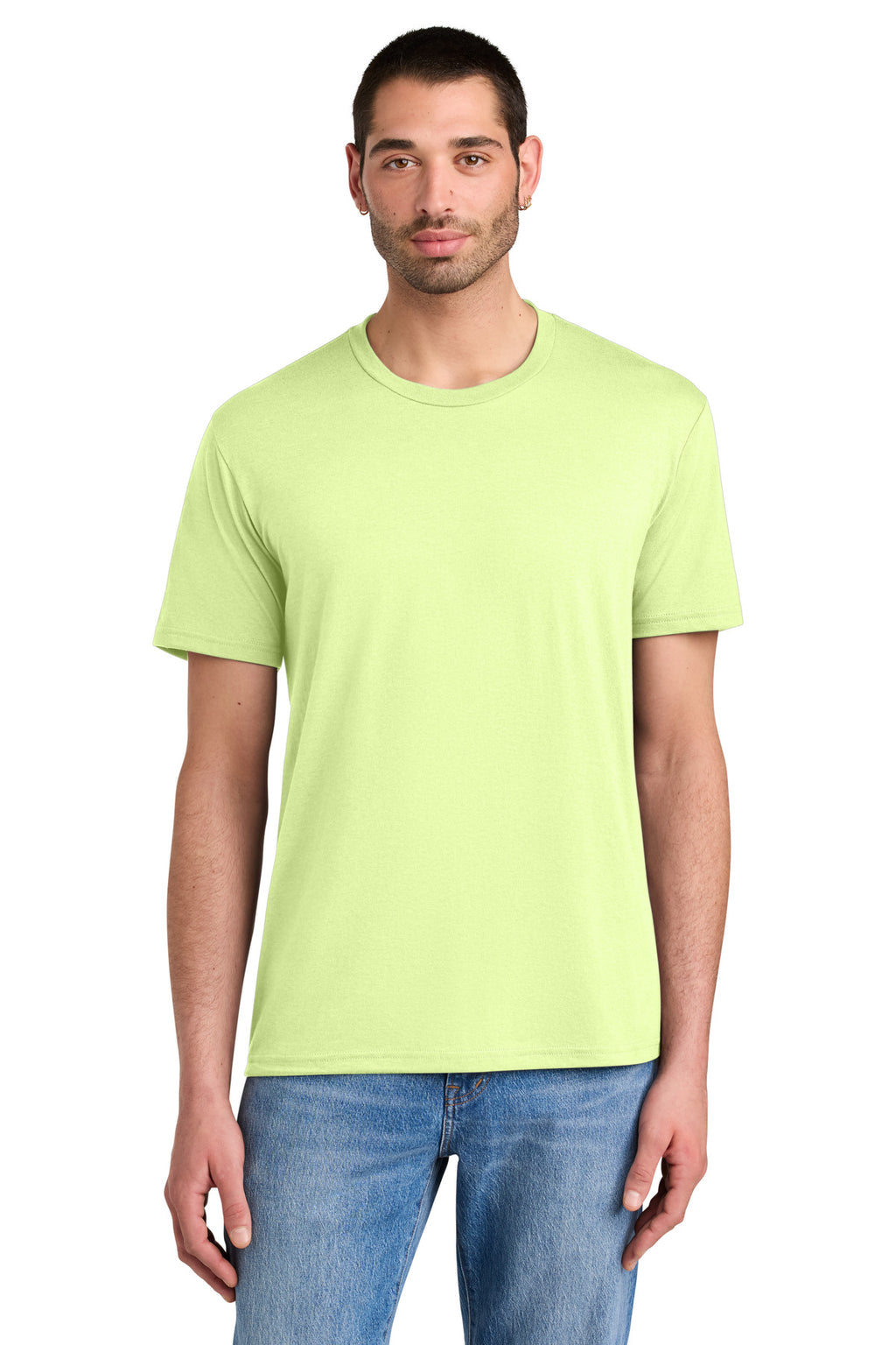 District Perfect Tri Tee. DM130 - Lemongrass - front
