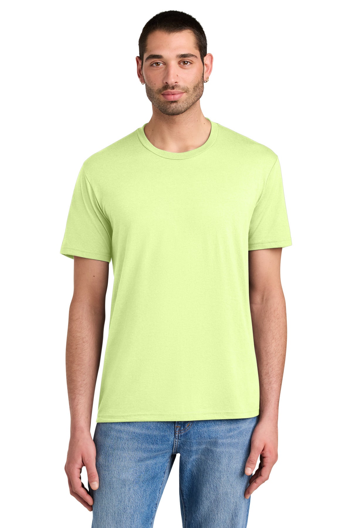 District Perfect Tri Tee. DM130 - Lemongrass - front