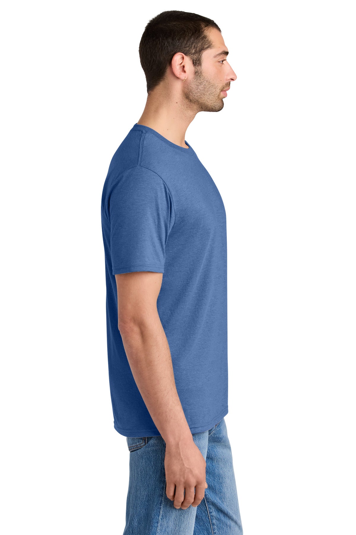 District Perfect Tri Tee. DM130 - Maritime Frost - side